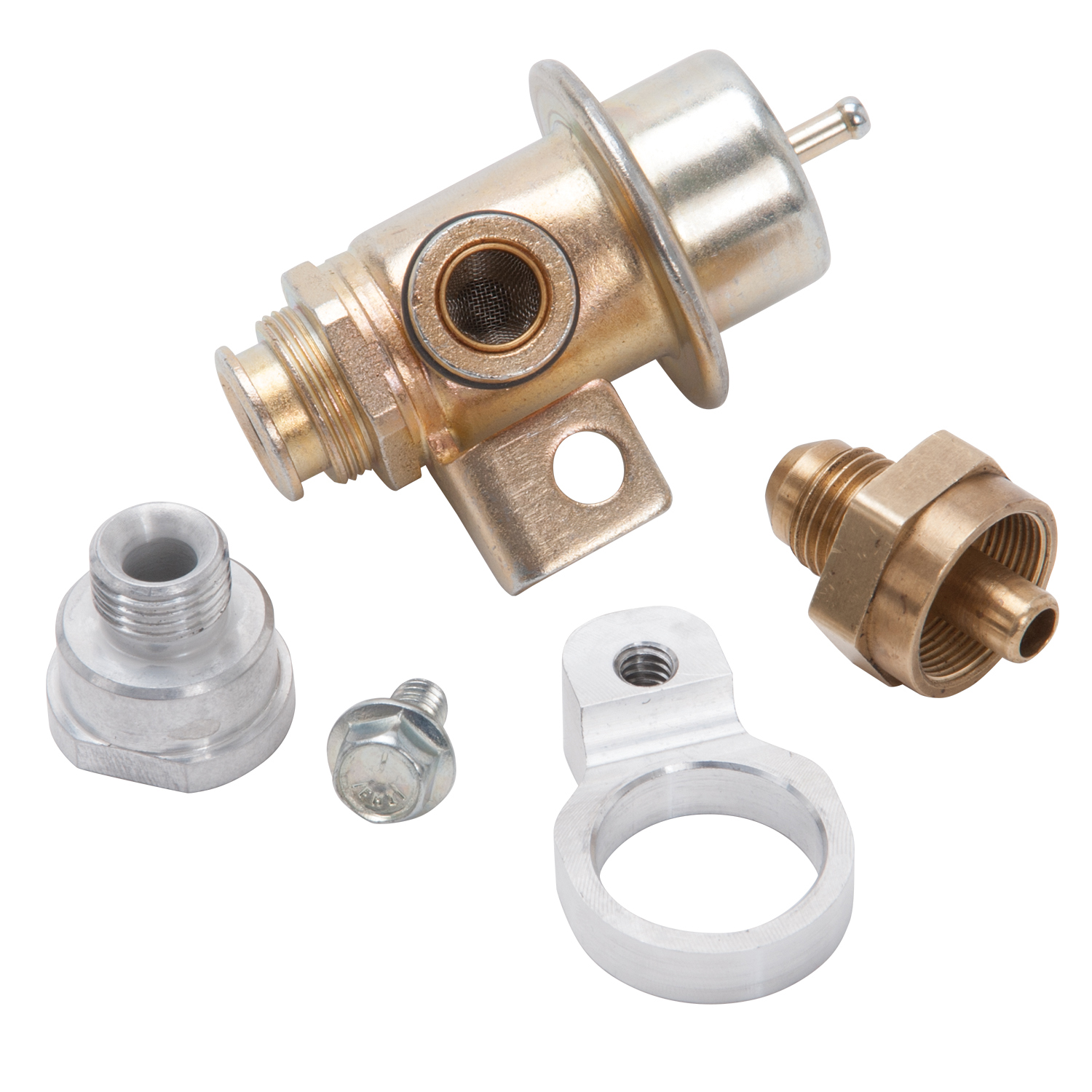 Edelbrock 17401 Fuel Pressure Regulator Kit With Rail Mount