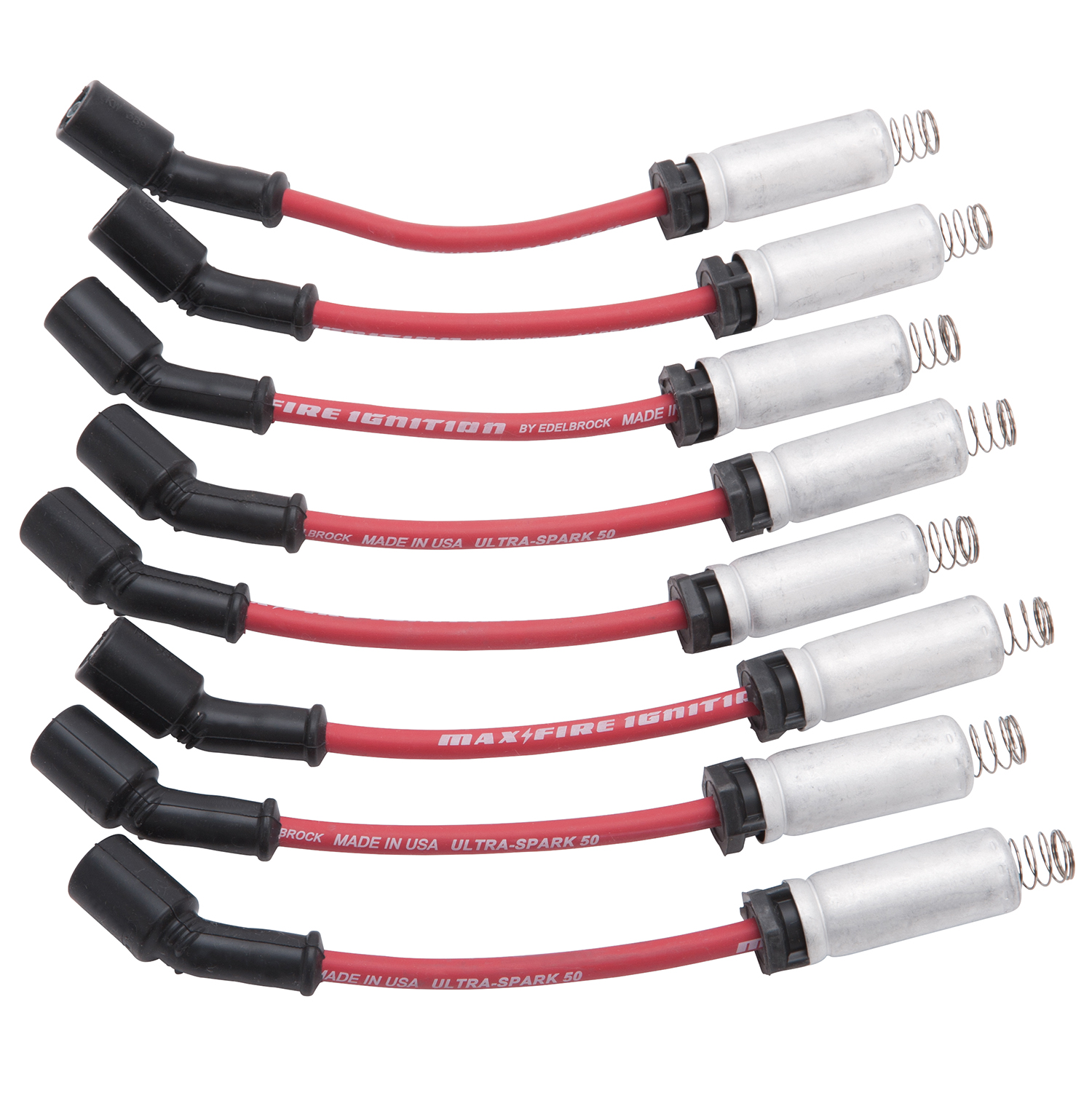 Edelbrock 22715 Max-Fire Engine Specific (Ultra-Spark 50) High Performance Spark Plug Wire Set