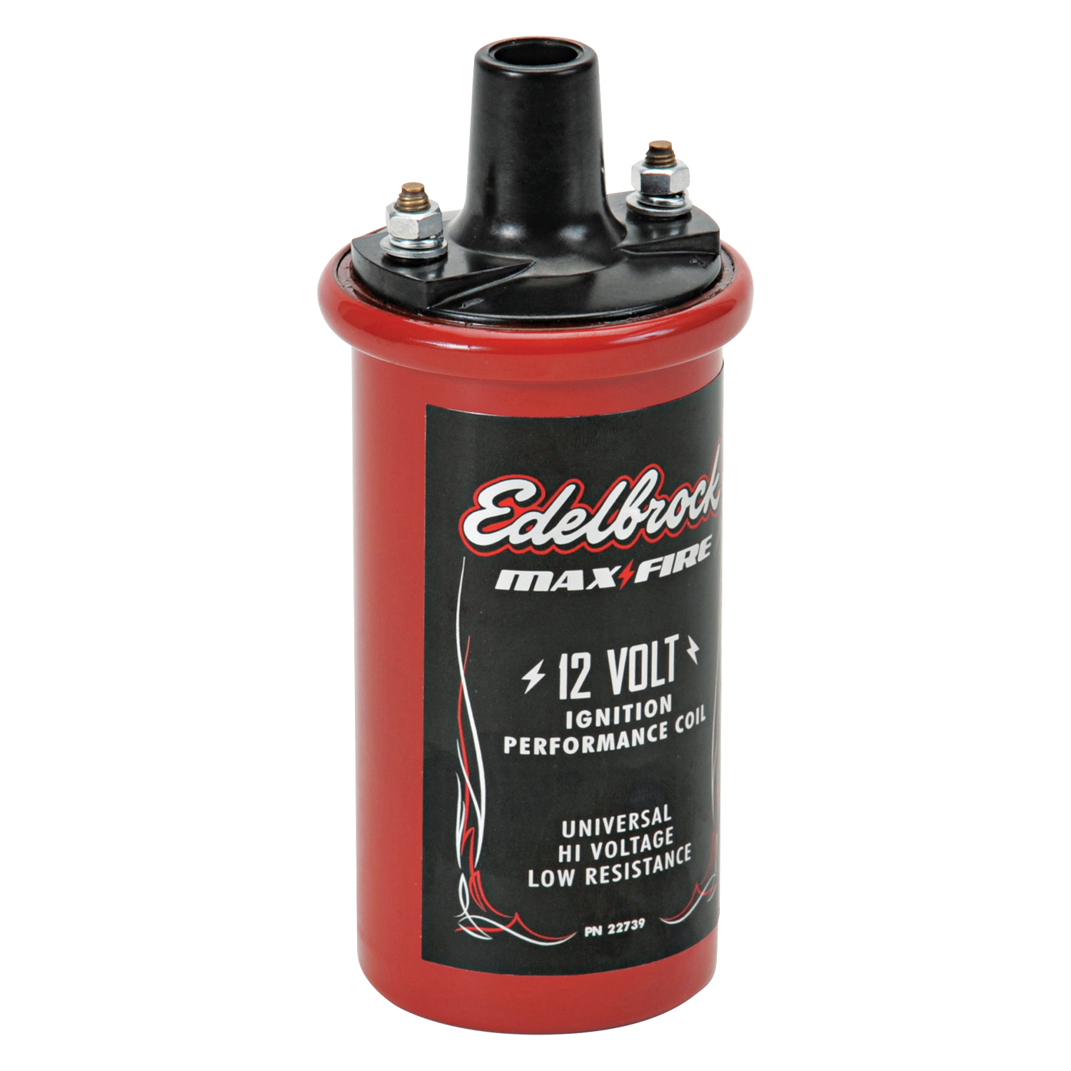 Edelbrock 22739 Universal 12V Cannister-style W/ Primary Resistance 1.4 Ohms & Output Of 42000V.