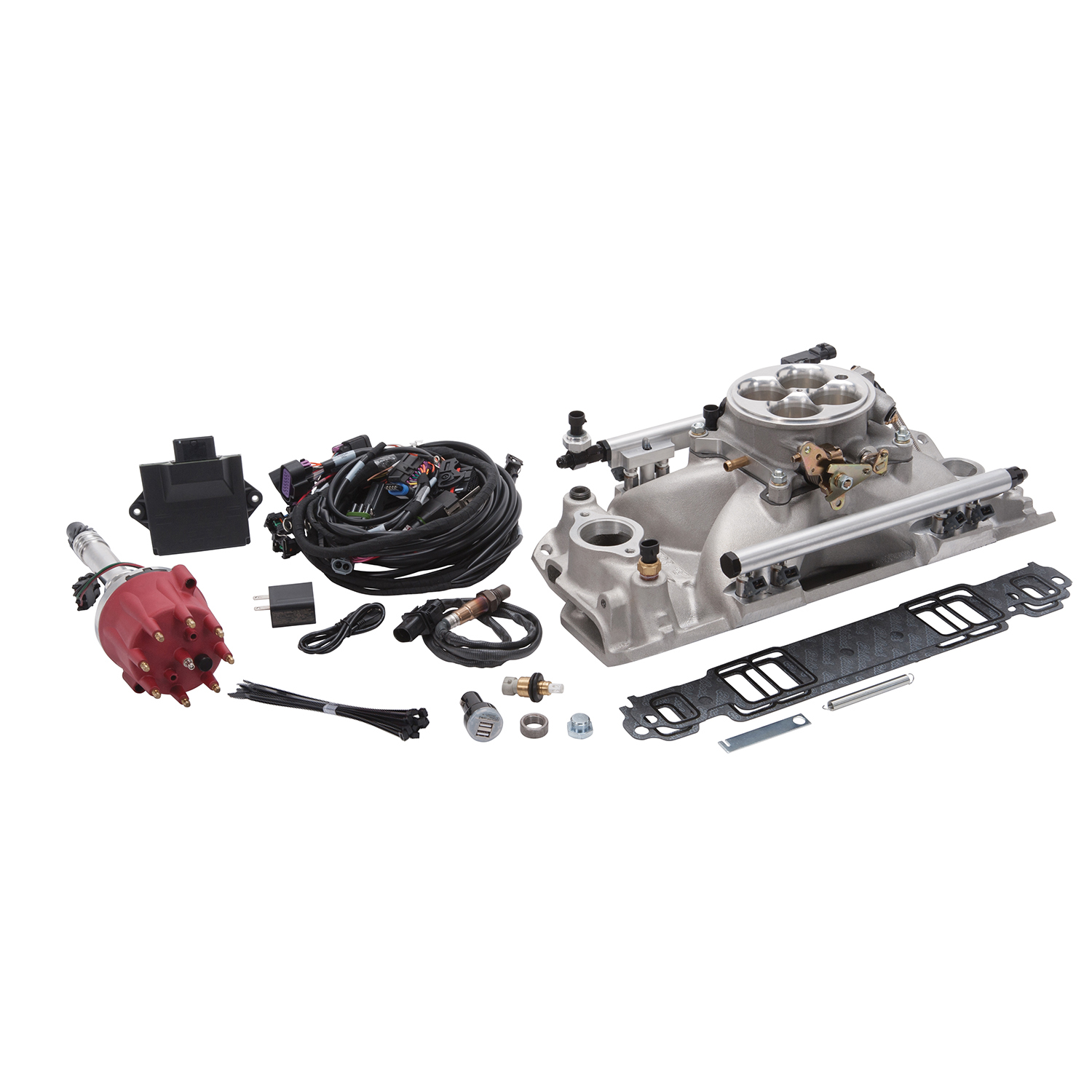 Edelbrock 35690 Pro-Flo 4 EFI Traditional 4150-Style Kit #35690 For Chevy Small-Block
