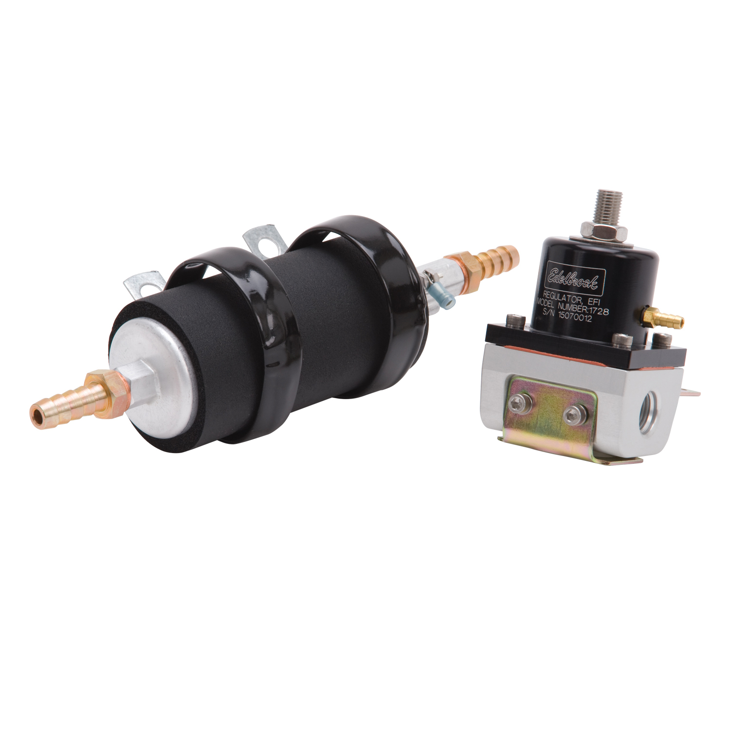 Edelbrock 35943 Inline Fuel Pump & Regulator Kit (Electric Fuel Pump #3594 & Regulator #1728)