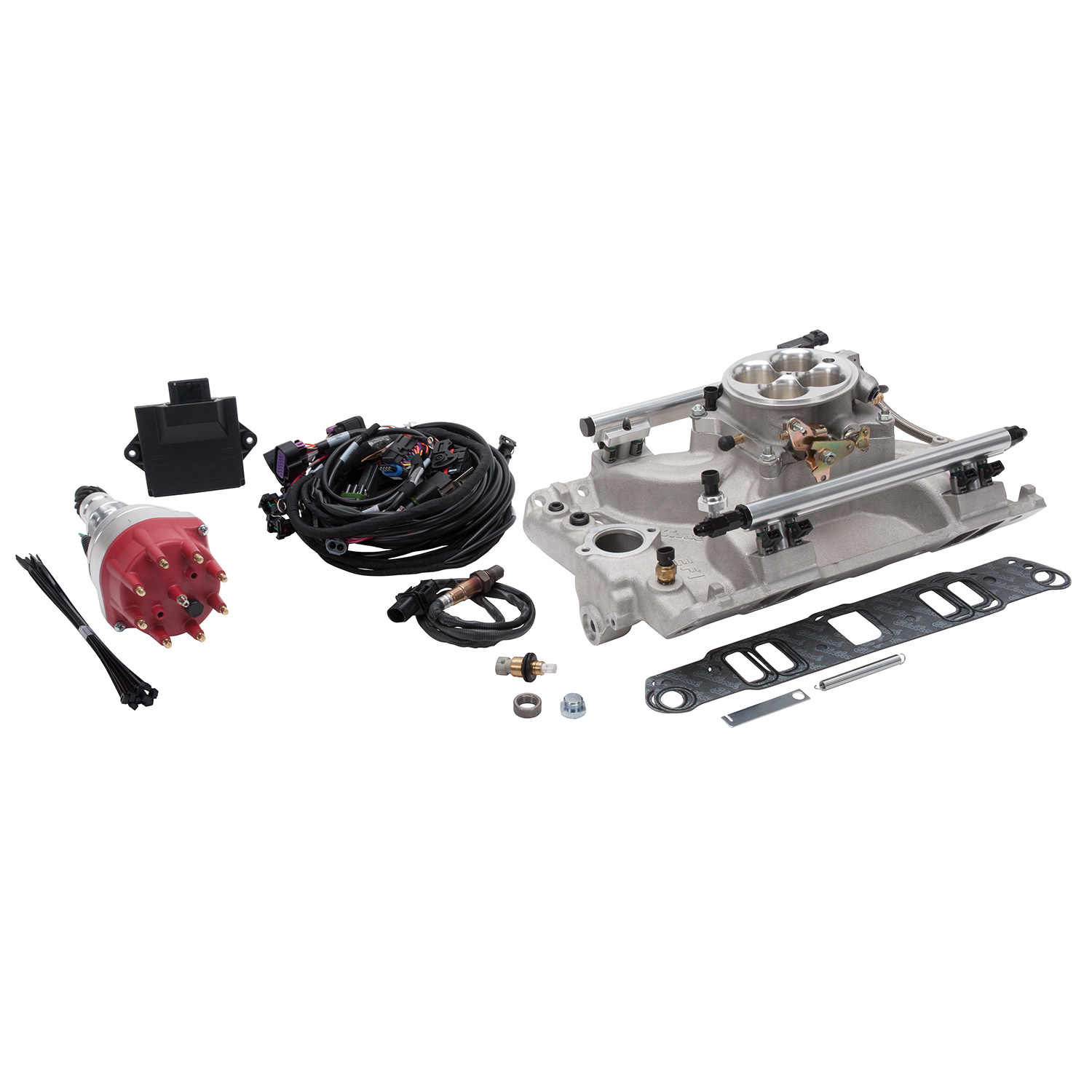 Edelbrock 35980 Pro-Flo 4 EFI Traditional 4150-Style Kit #35980 For Pontiac V8 326-455