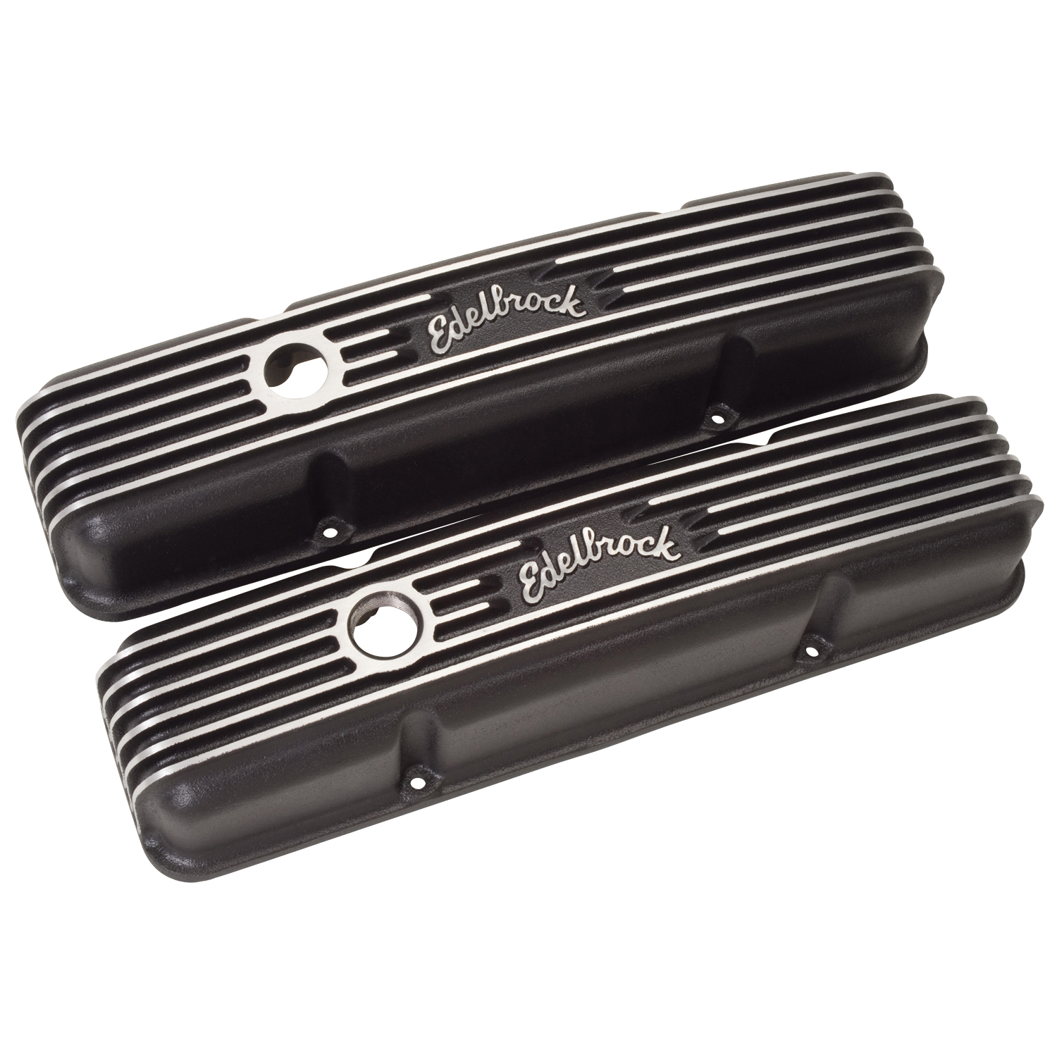 Edelbrock 41443 Classic Series Valve Cover For Chevy 262-400 V8 1959-86