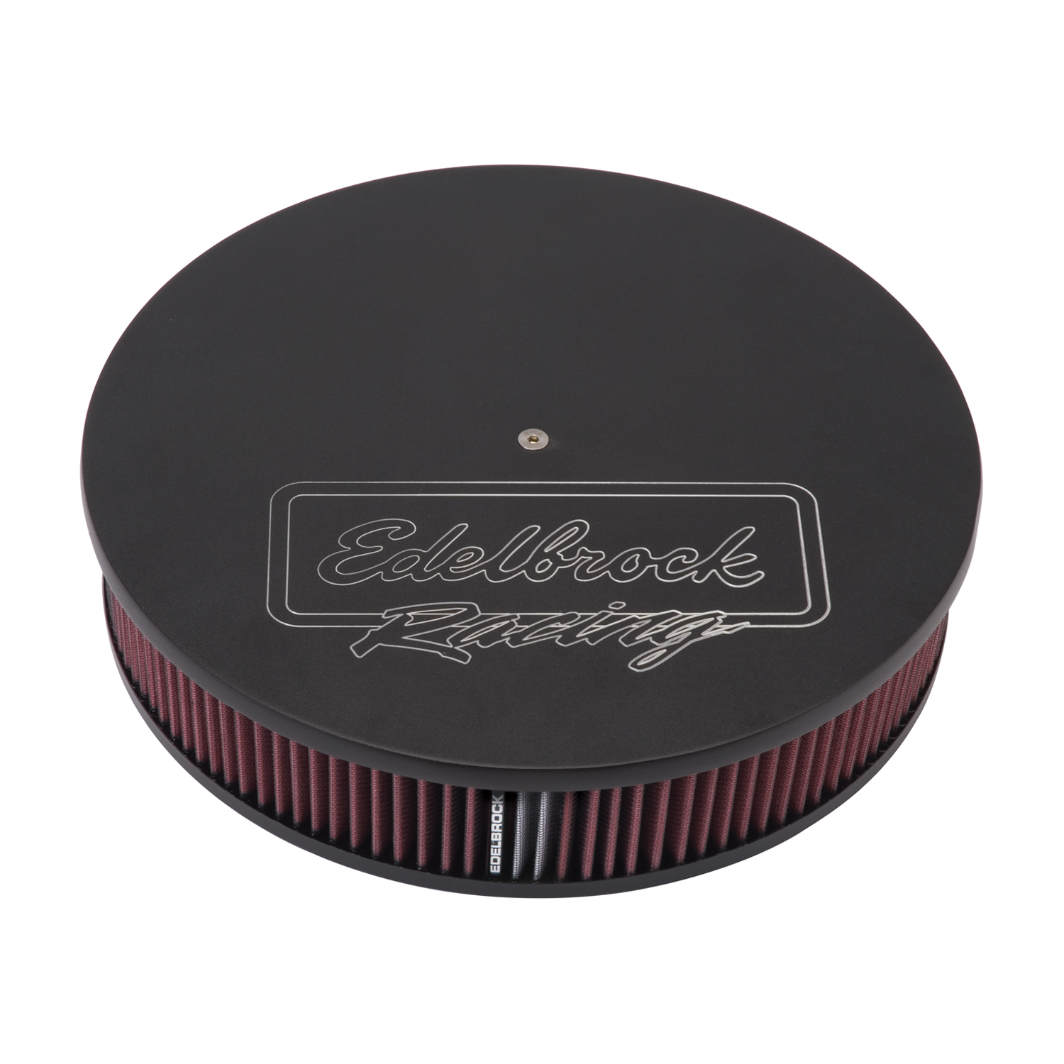 Edelbrock 41613 Victor Series Round Air Cleaner, 14\" Diameter With 3\" Element, Black Finish