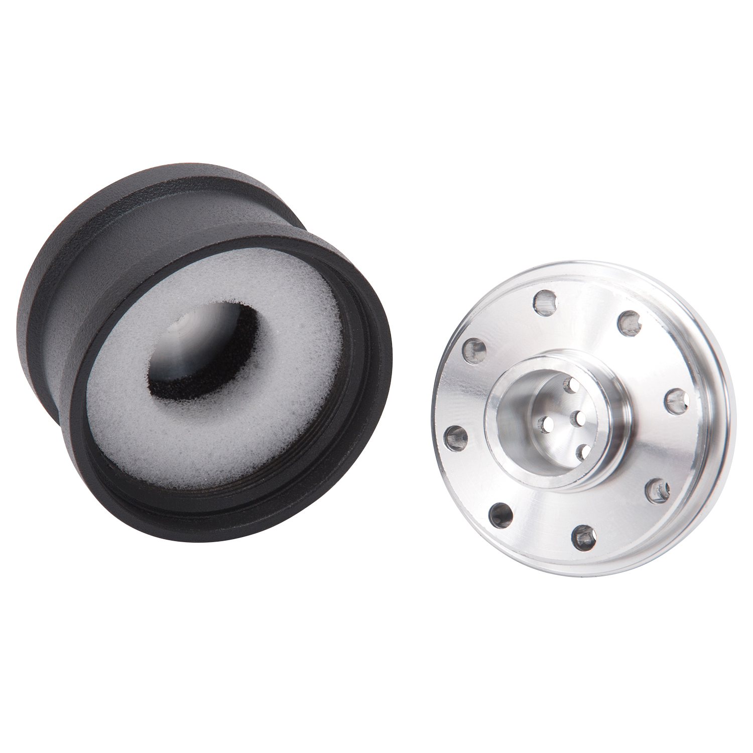 Edelbrock 42133 Push-in Round Billet Aluminum Breather - Black