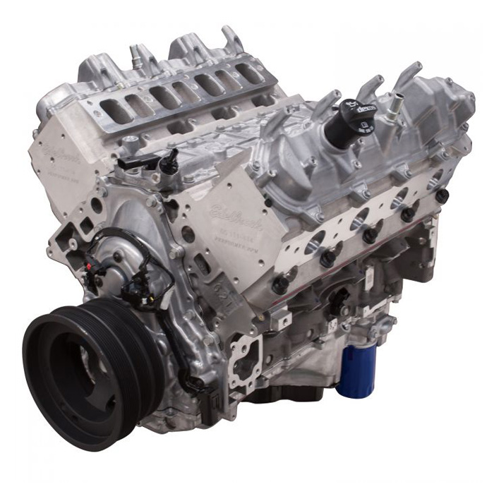 Edelbrock 46755 Long Block #46755 GM LT1 Gen V 416, Performer RPM Head, 1-Piece Rear Main