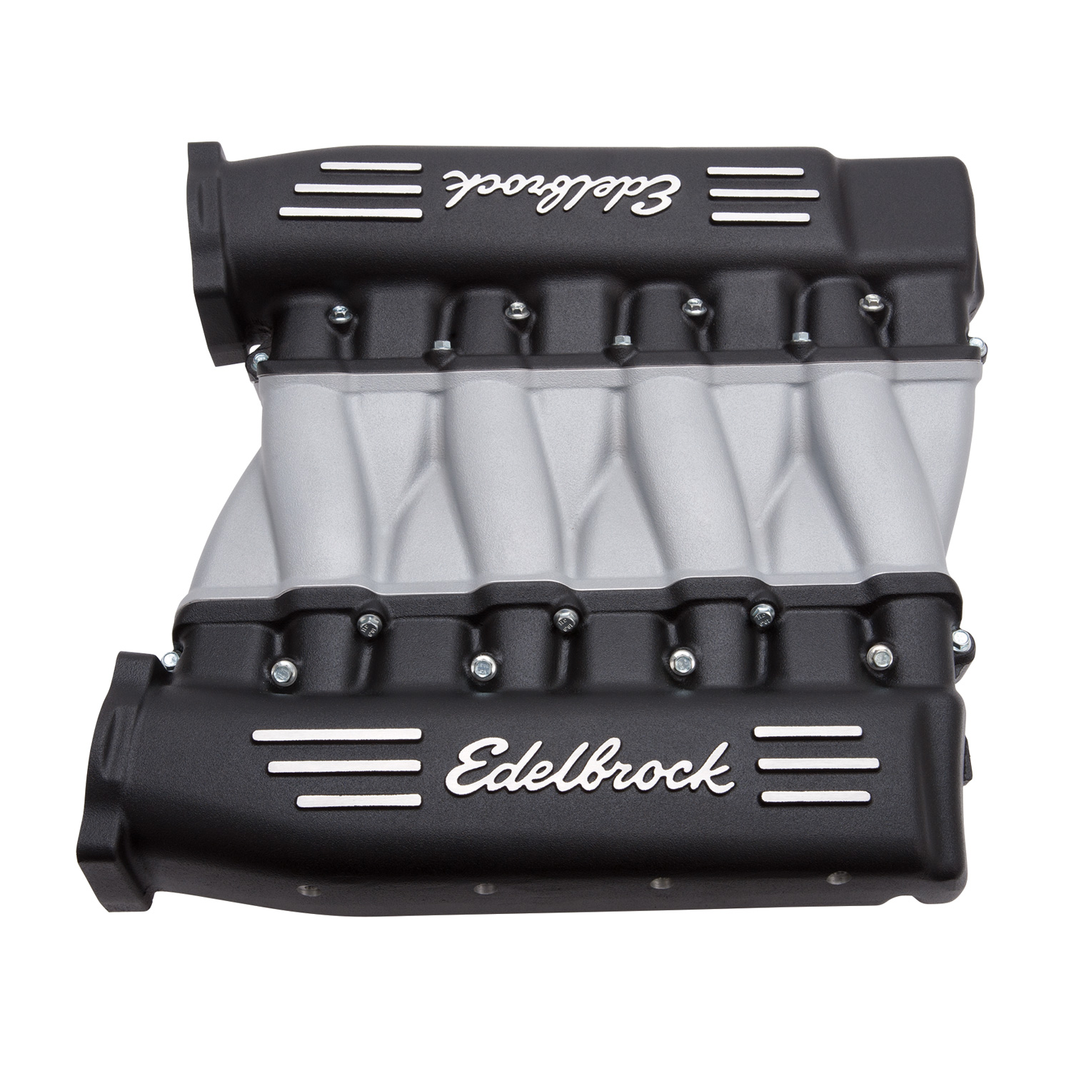 Edelbrock 71413 Cross-Ram Small Block Chevy LS3 Black Intake Manifold