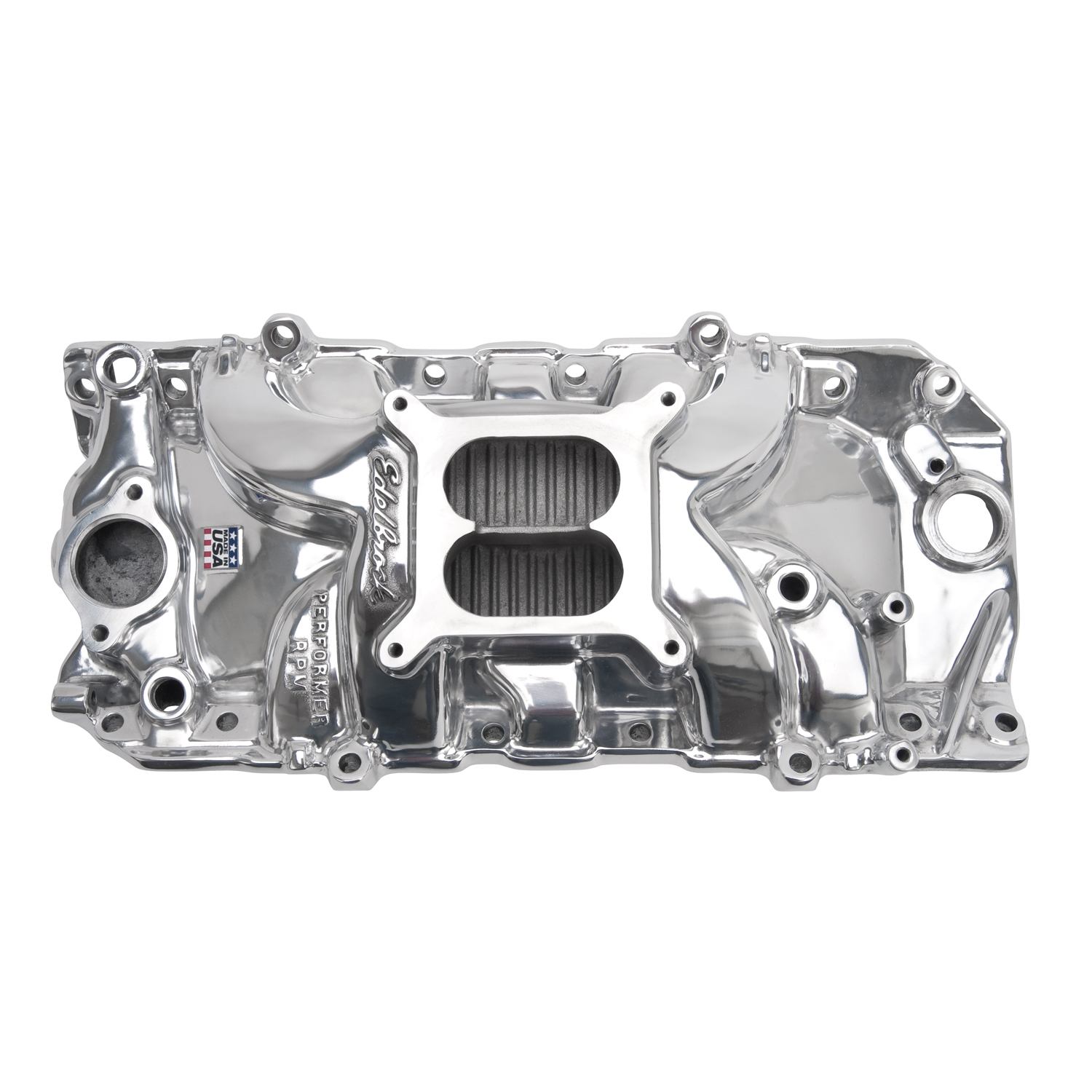 Edelbrock 75611 RPM Air-Gap Big Block Chevy 2-O Polished Intake Manifold