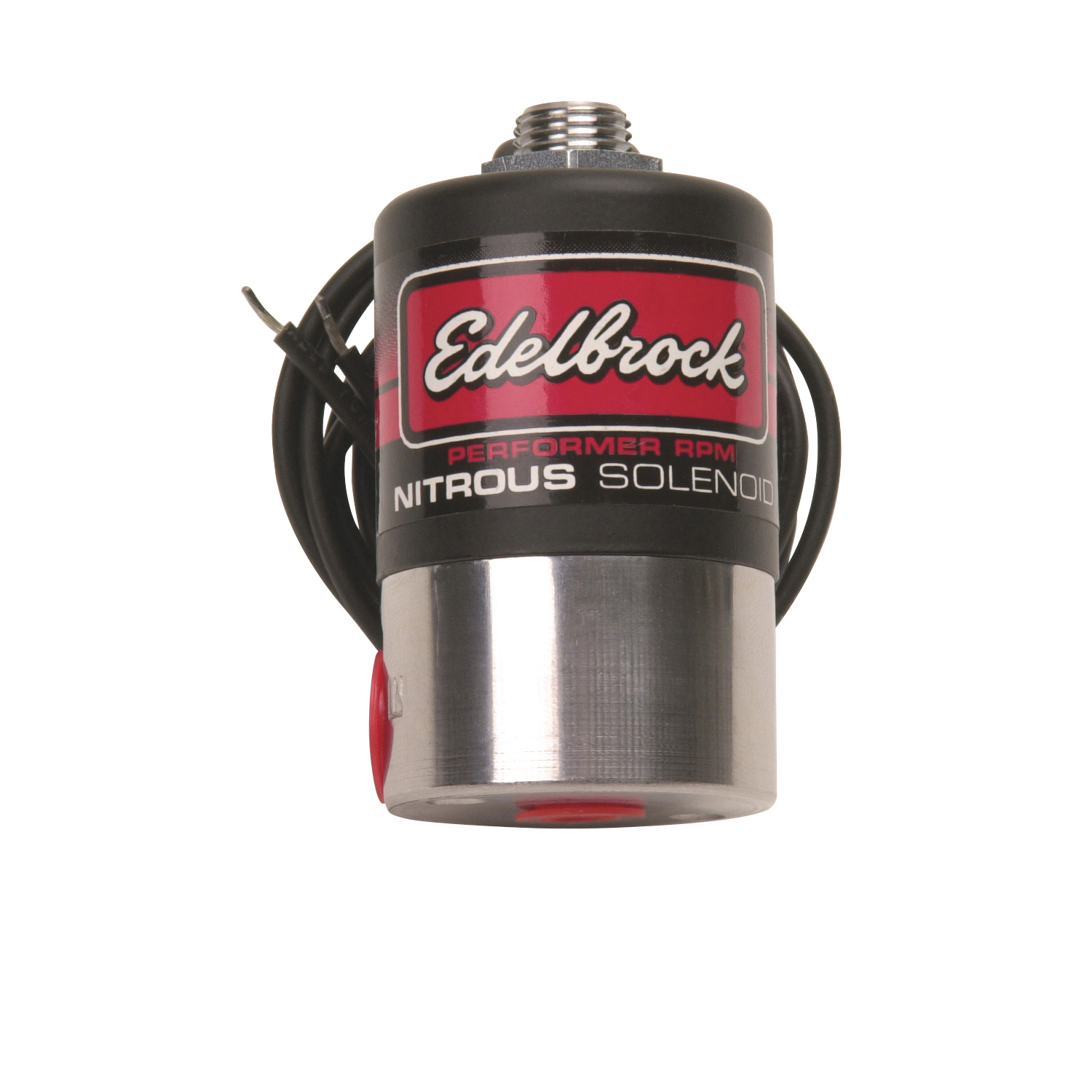 Edelbrock 72002 Victor Pro Bottom Exit Nitrous Solenoid 500+ HP with 1/4" NPT In & 1/8" NPT Out
