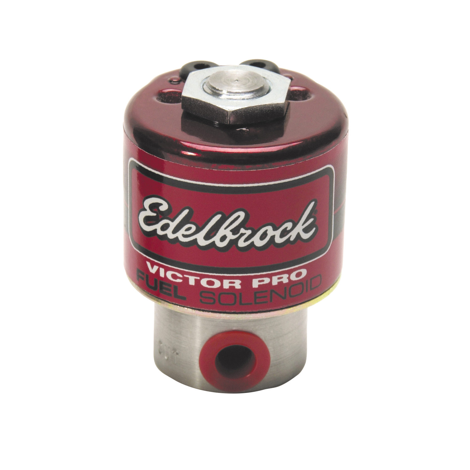 Edelbrock 72052 Victor Pro Small Base Fuel Solenoid (500+ HP @ 6 psi with 1/8" NPT Inlet/Outlet)