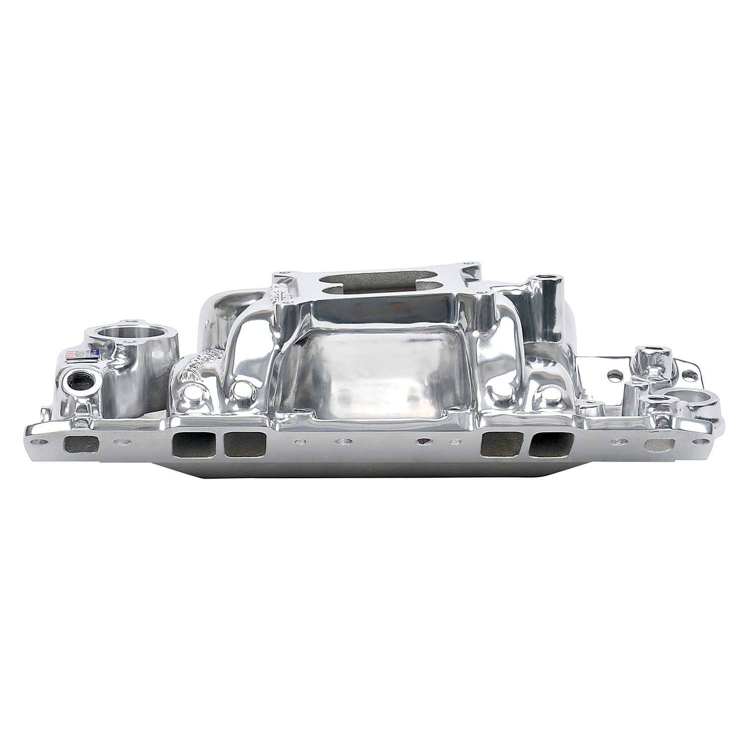 Edelbrock 75011 Performer RPM AIR-Gap Small Block Chevy Polished Intake Manifold
