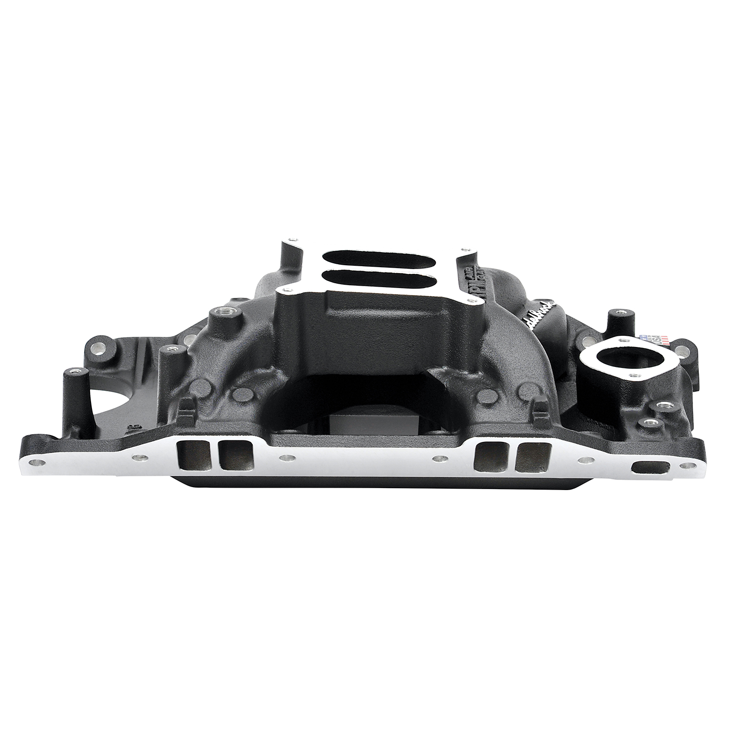 Edelbrock 75763 RPM Air-Gap Small Block Chrysler Black Intake Manifold
