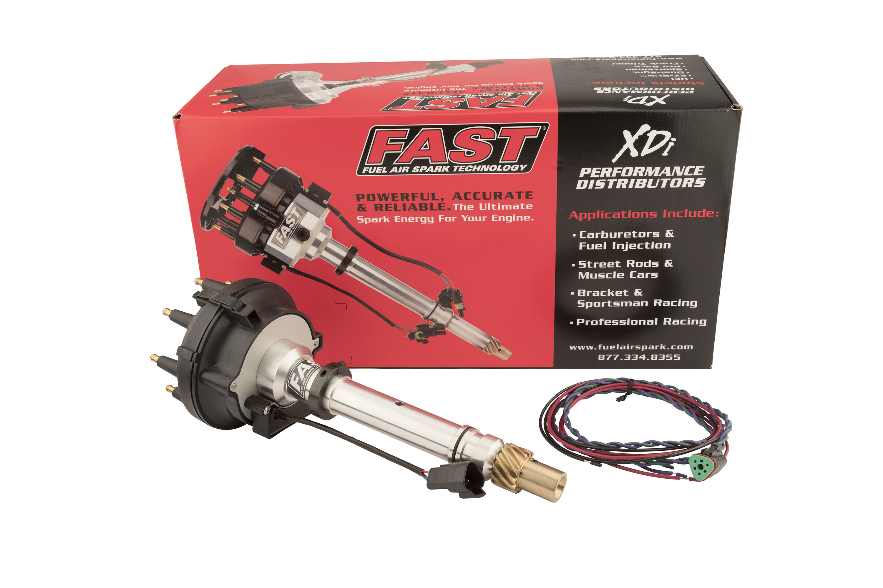 FAST 1000-1510B XDi Sportsman Large Cap Distributor For Small And Big Block Chevrolet
