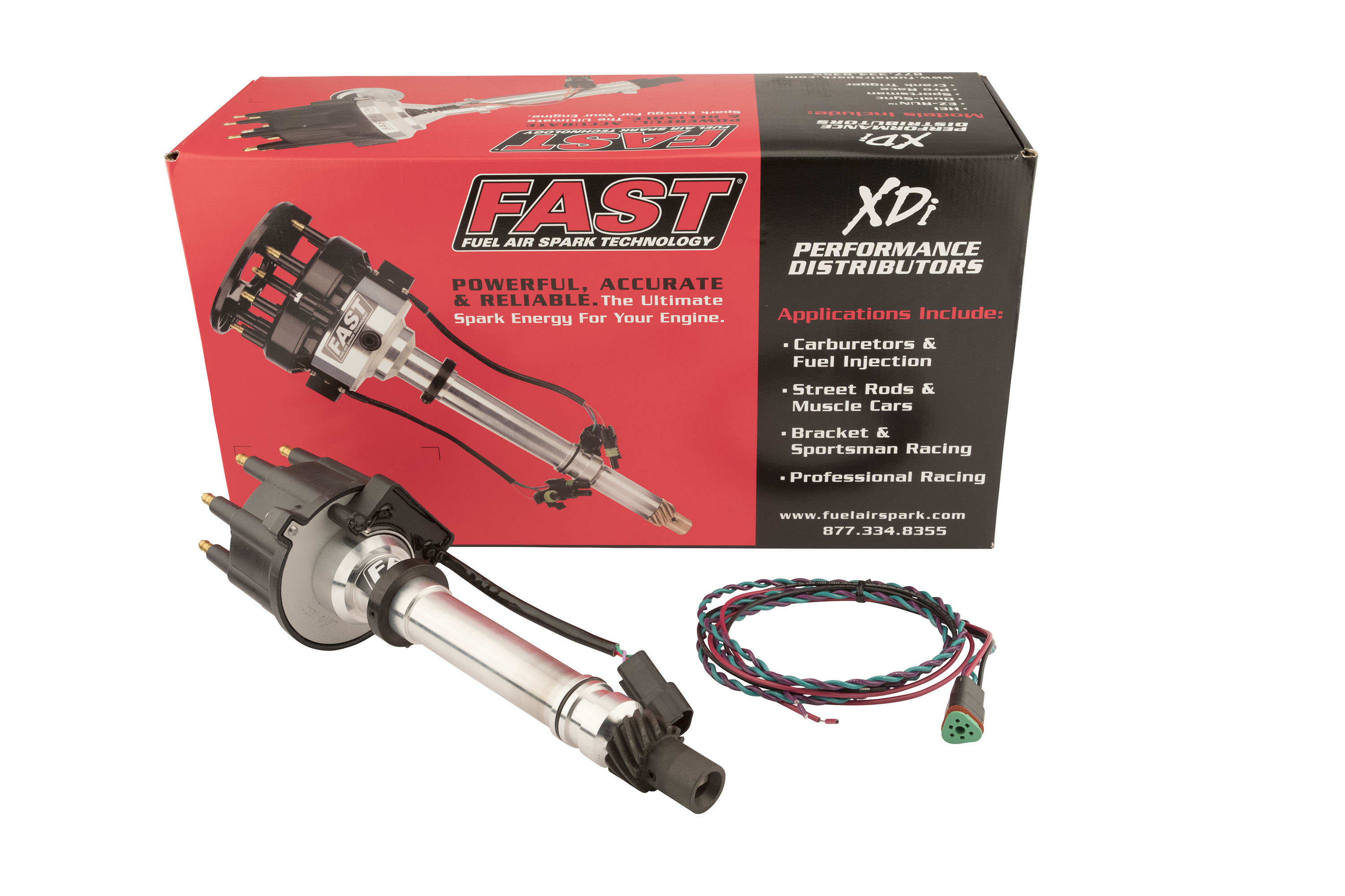 FAST 1000-1511 XDi Sportsman Small Cap Distributor For Small And Big Block Chevrolet
