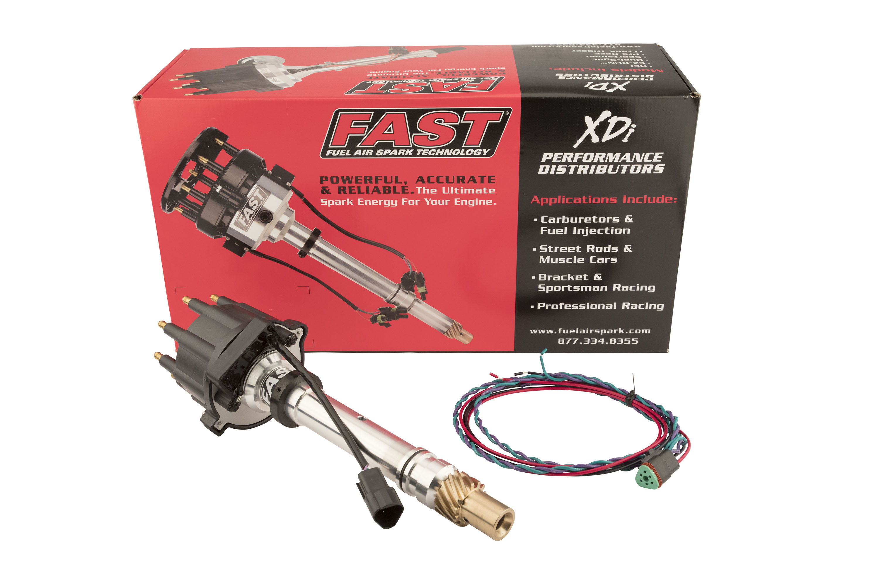 FAST 1000-1511B XDi Sportsman Small Cap Distributor For Small And Big Block Chevrolet