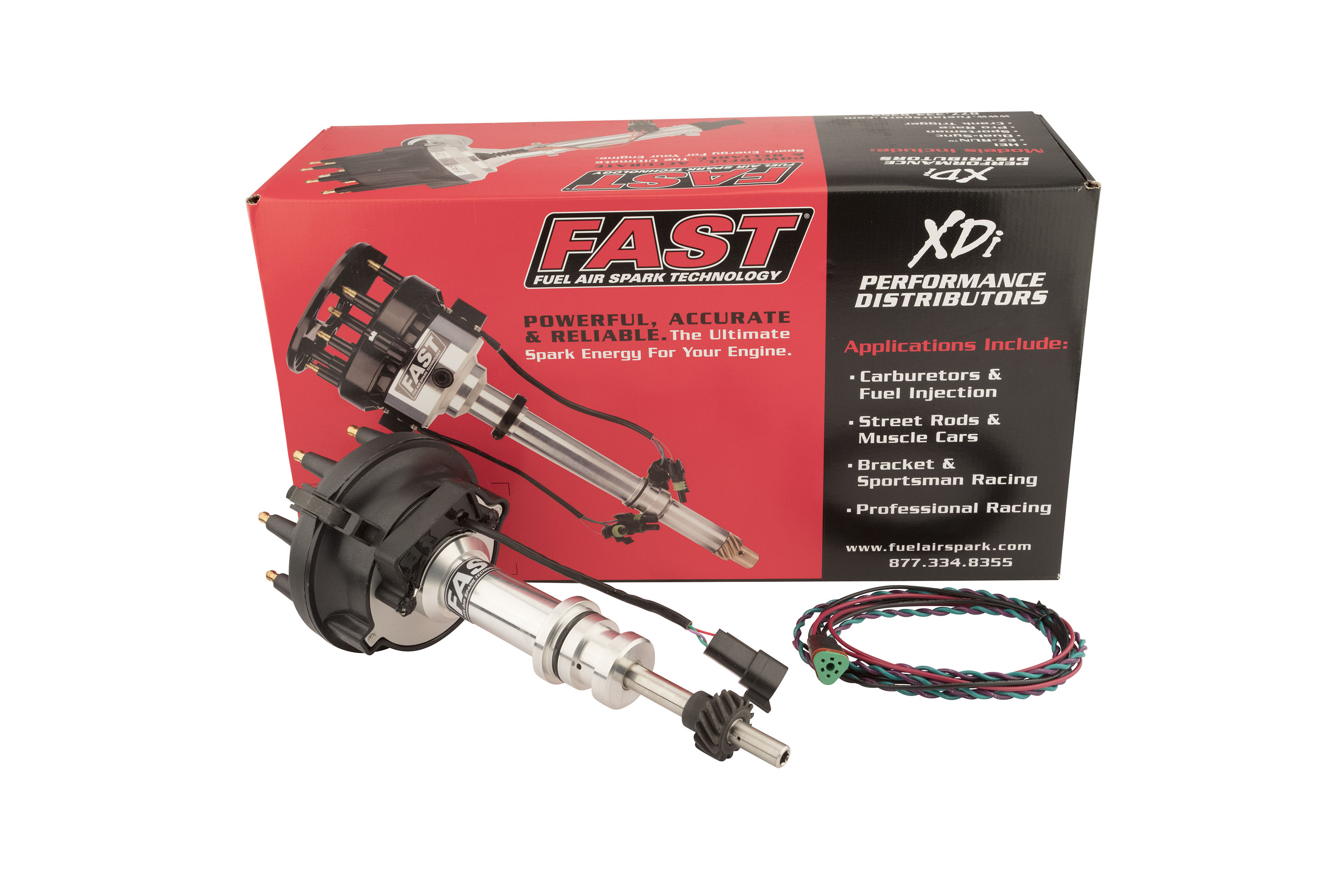 FAST 1000-1610 XDi Sportsman Large Cap Distributor For Small Block Ford