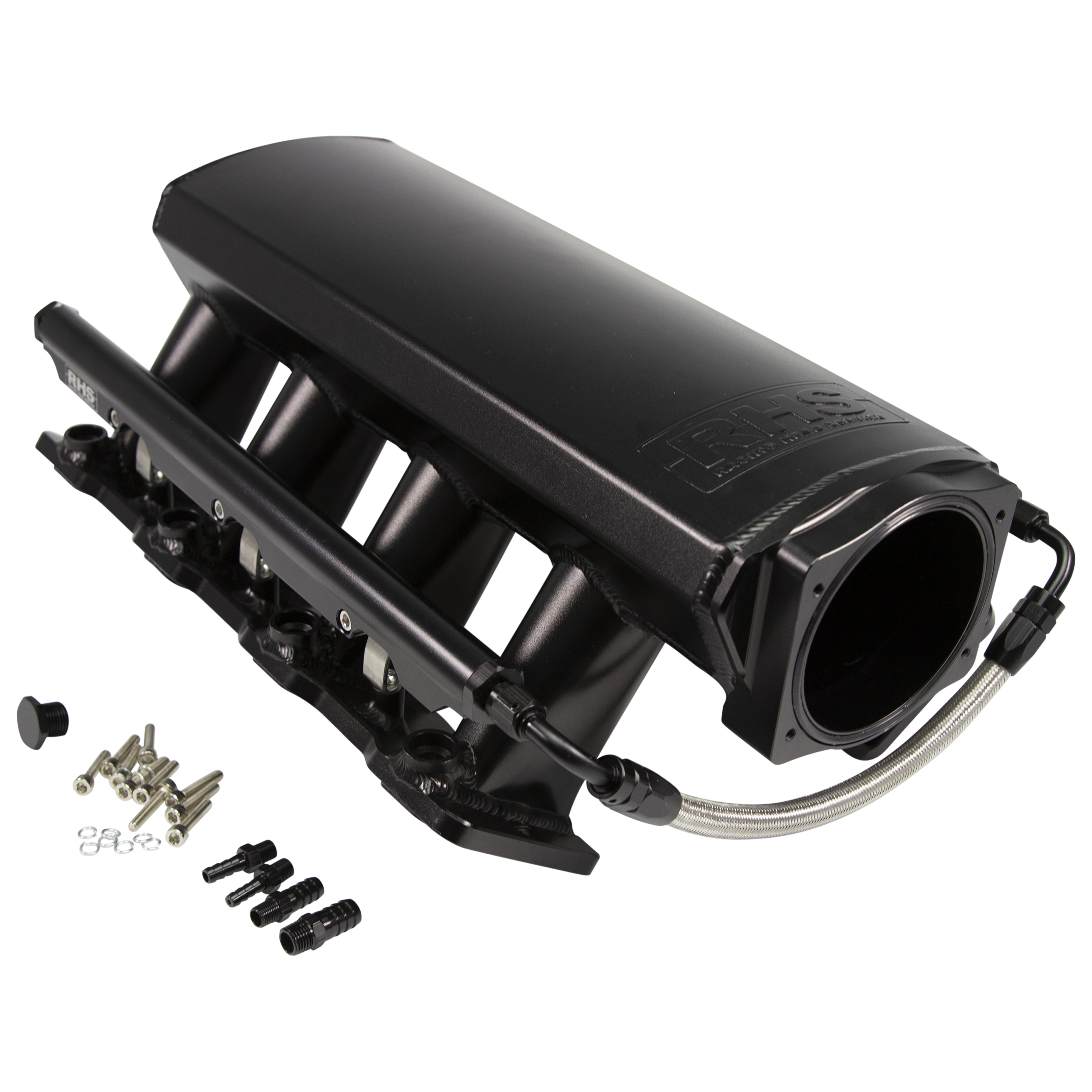 FAST 10902 Sheet Metal LS1/Cathedral Port Intake Manifold W/ Fuel Rail Kit