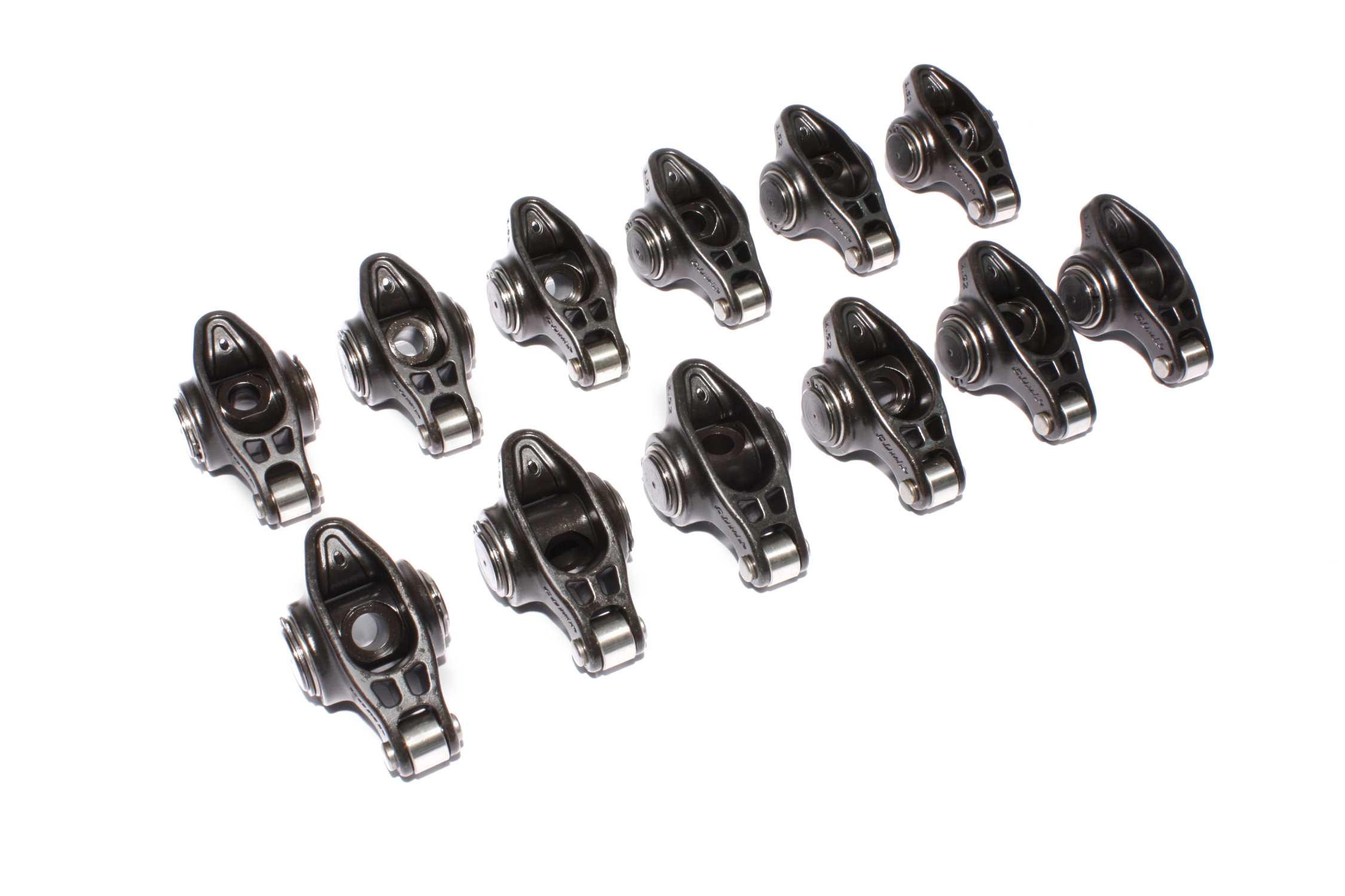 COMP Cams 1617-12 Ultra Pro Magnum Self-Aligning Rocker Arm Set W/ 1.52 Ratio For V6 W/ 3/8\" Stud