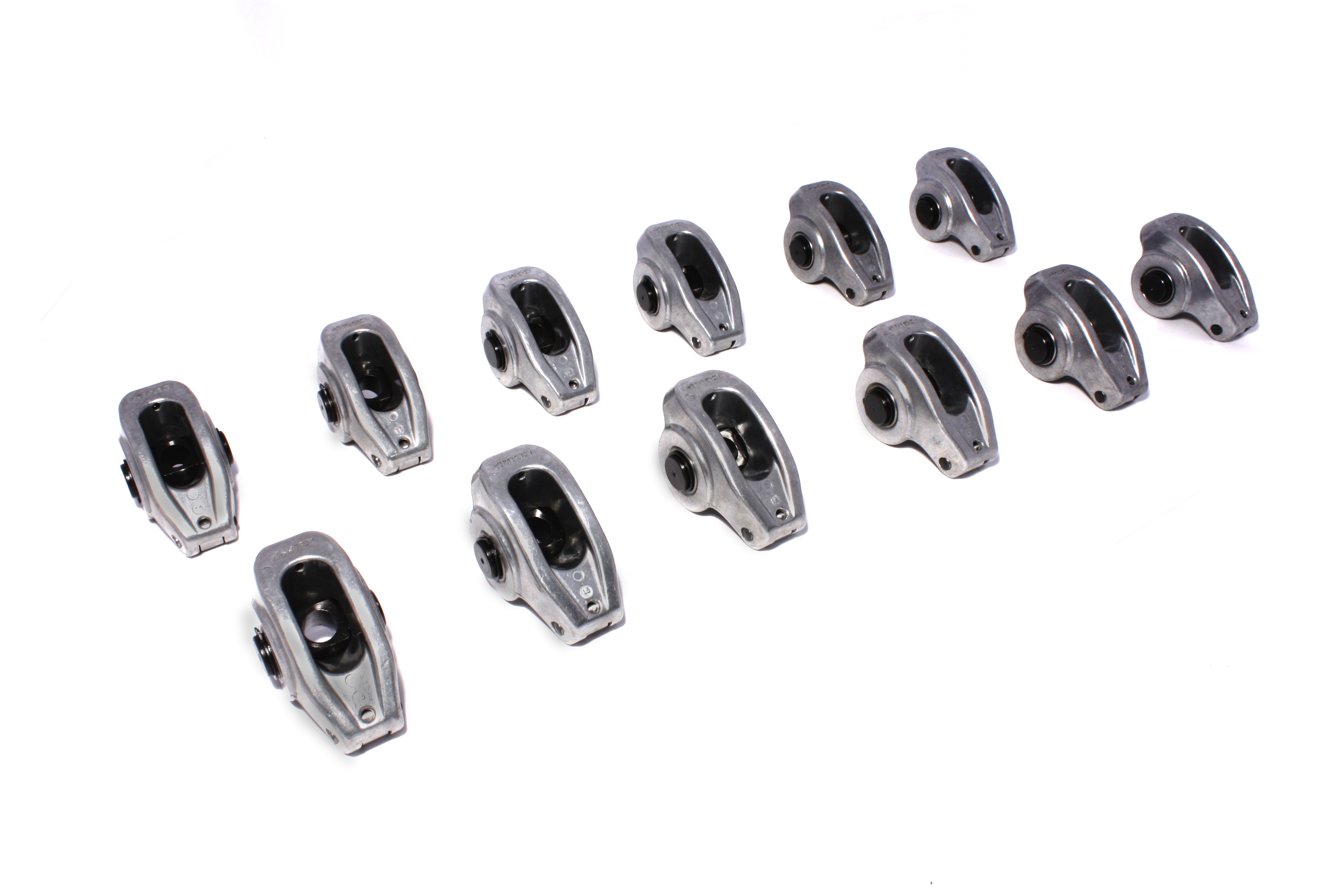 COMP Cams 17002-12 High Energy Aluminum 1.6 Ratio Roller Rocker Set Of 12 For SBC 265-400 3/8\" Stud