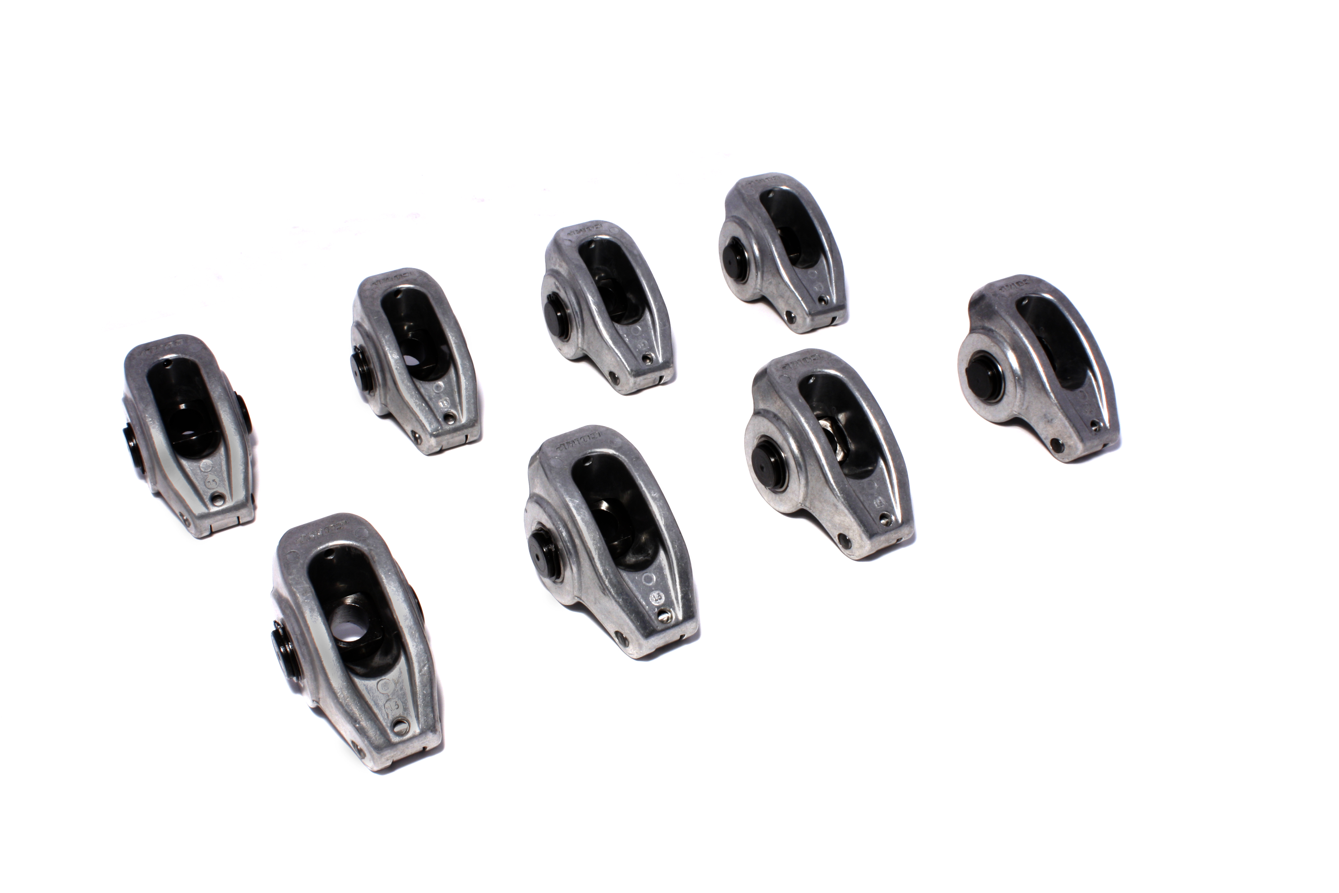 COMP Cams 17002-8 High Energy Aluminum 1.6 Ratio Roller Rocker Set Of 8 For SBC 265-400 3/8\" Stud