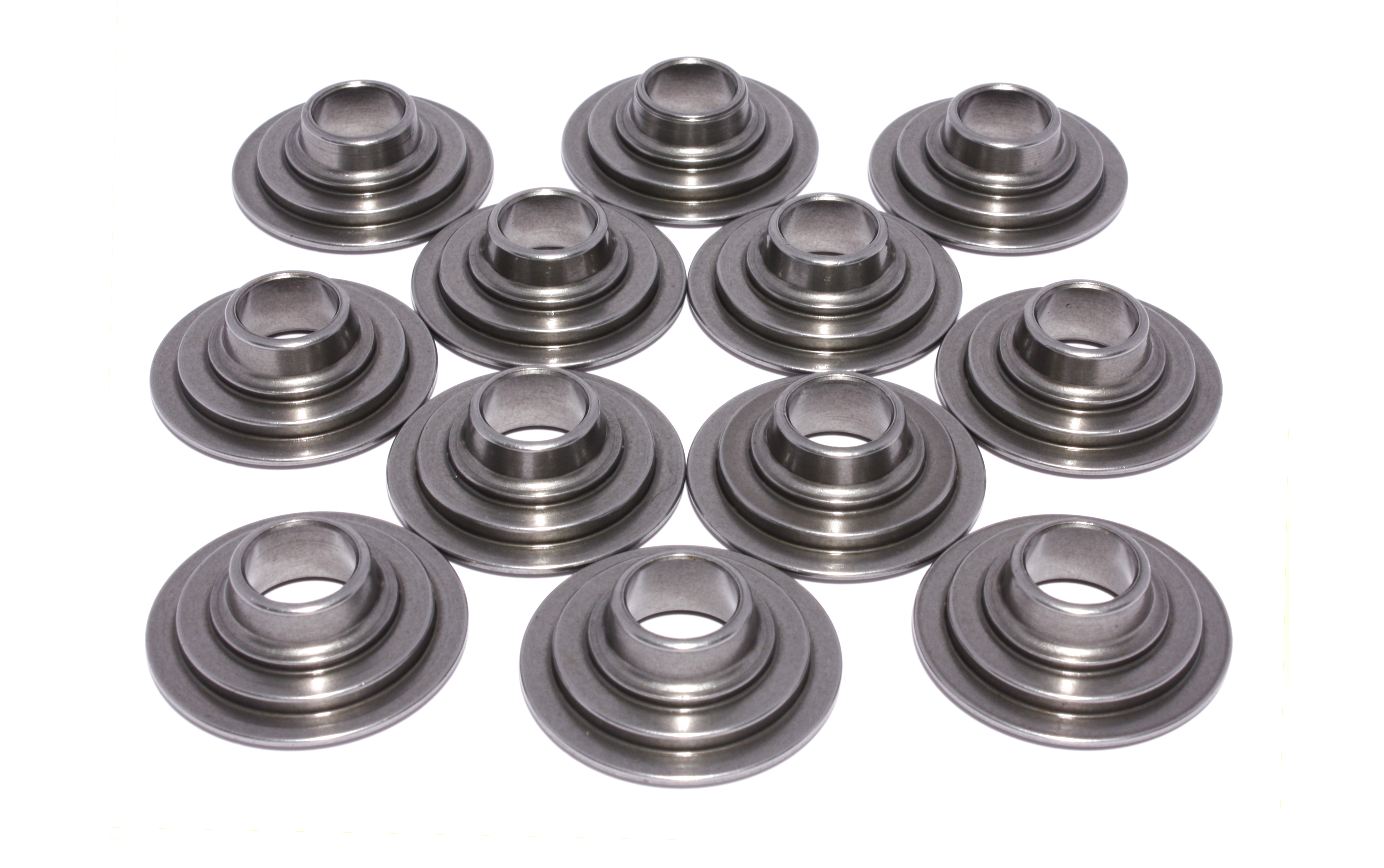 10 Degree Tool Steel Retainer Set Of 12 All Valves W/ 1.437\"-1.500\" O.D. Springs