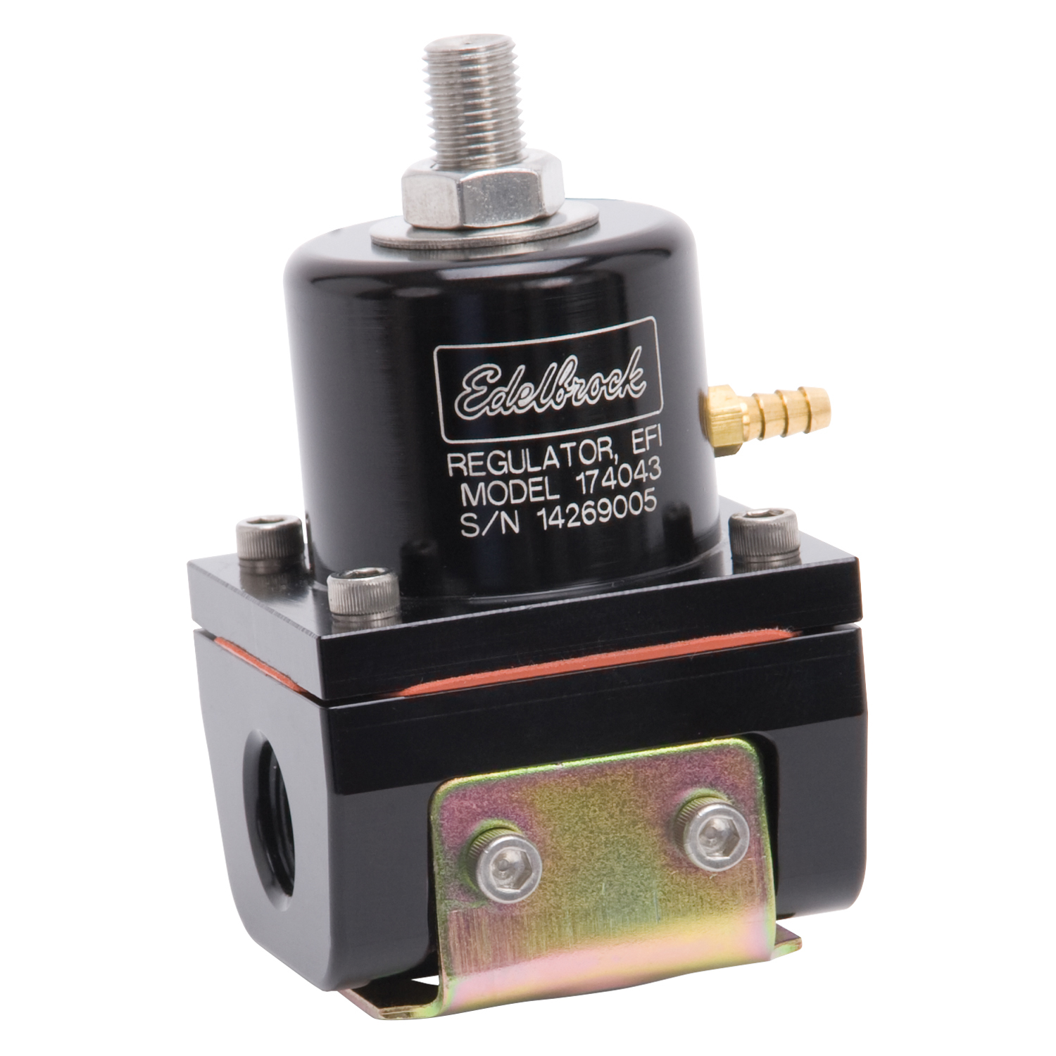 Edelbrock 174043 EFI Fuel Pressure Regulator -6 AN (180 GPH) In Black Finish
