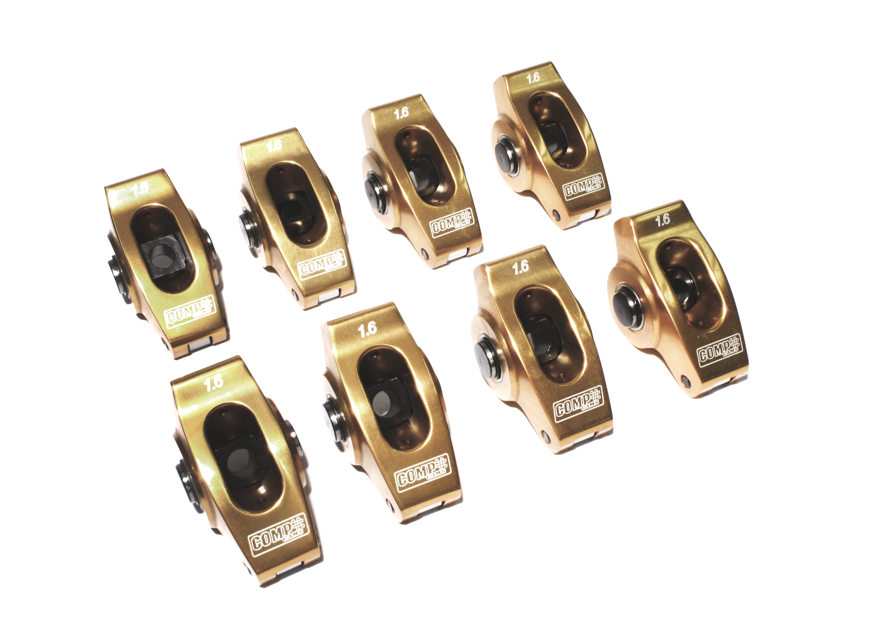 COMP Cams 19005-8 Ultra ARC Rocker Set Of 8 W/ 1.6 Ratio For SBC W/ 7/16\" Stud