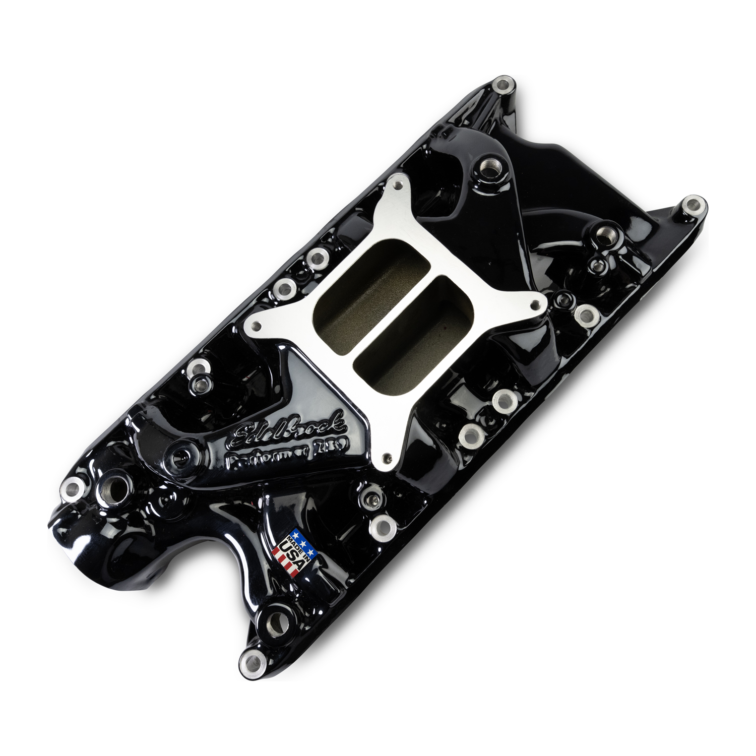 Edelbrock 2121-BP Edelbrock Performer Intake Manifold For Small-Block Ford, Black Plasma Finish