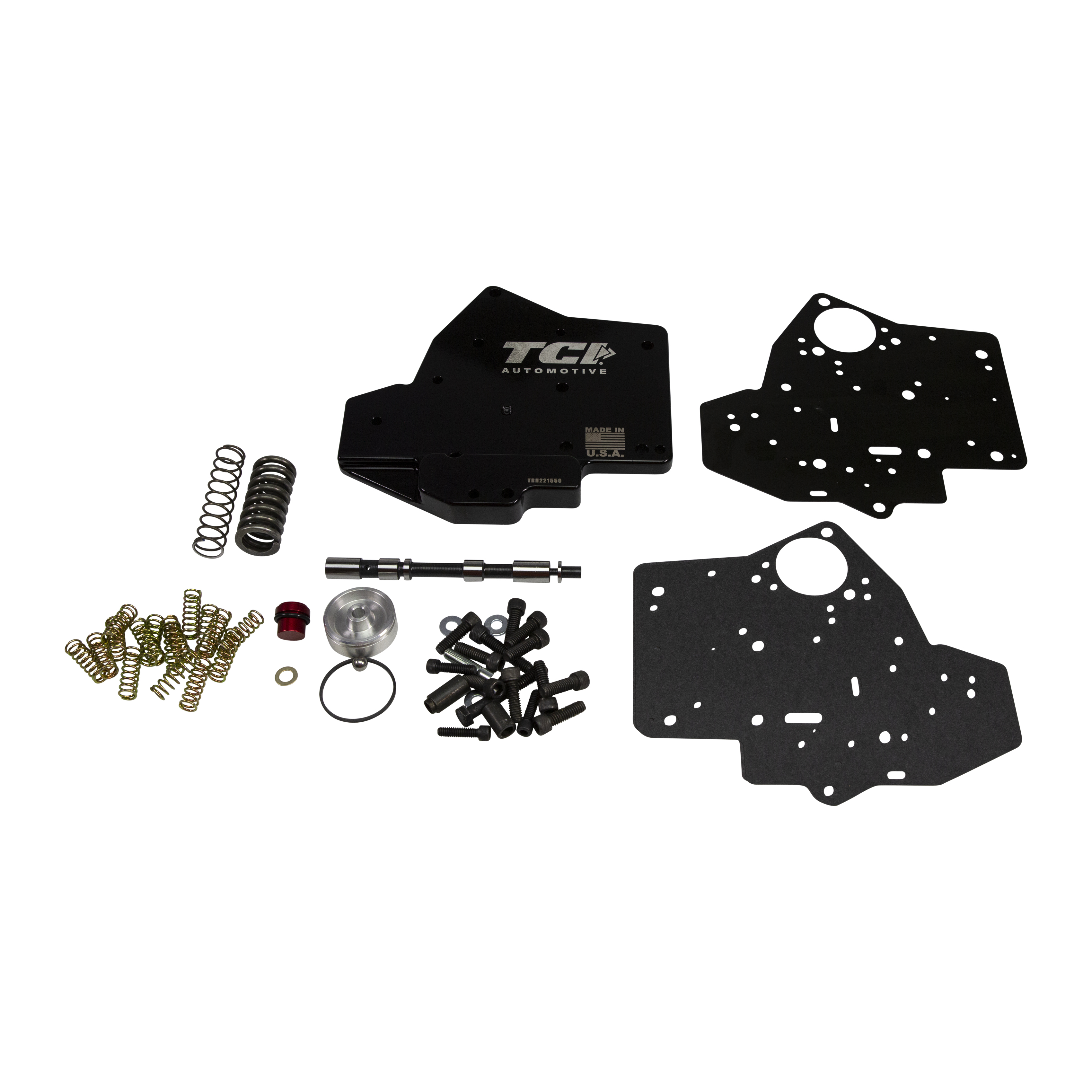 TCI Automotive 221570 GM TH400 Billet Reverse Manual Pattern Valve Body W Engine Braking Blk Anodized