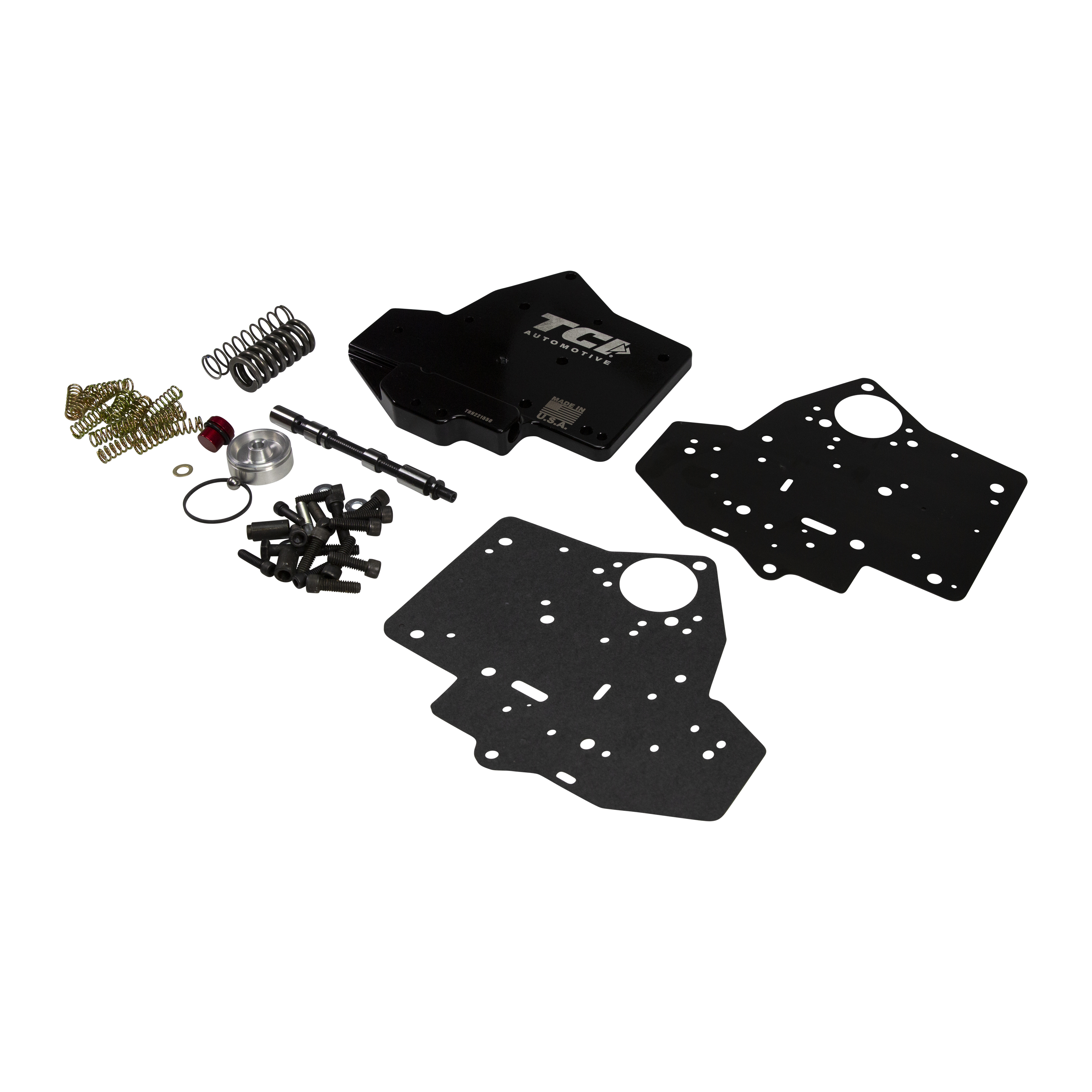 TCI Automotive 221570 GM TH400 Billet Reverse Manual Pattern Valve Body W Engine Braking Blk Anodized