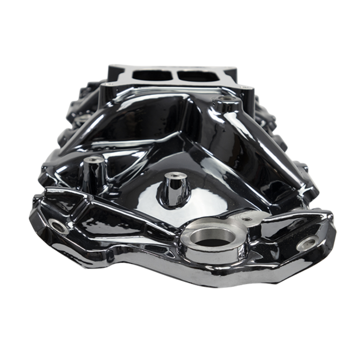 Edelbrock 2701-BP Performer EPS Intake Manifold For 1955-86 Small-Block Chevy, Black Plasma Finish