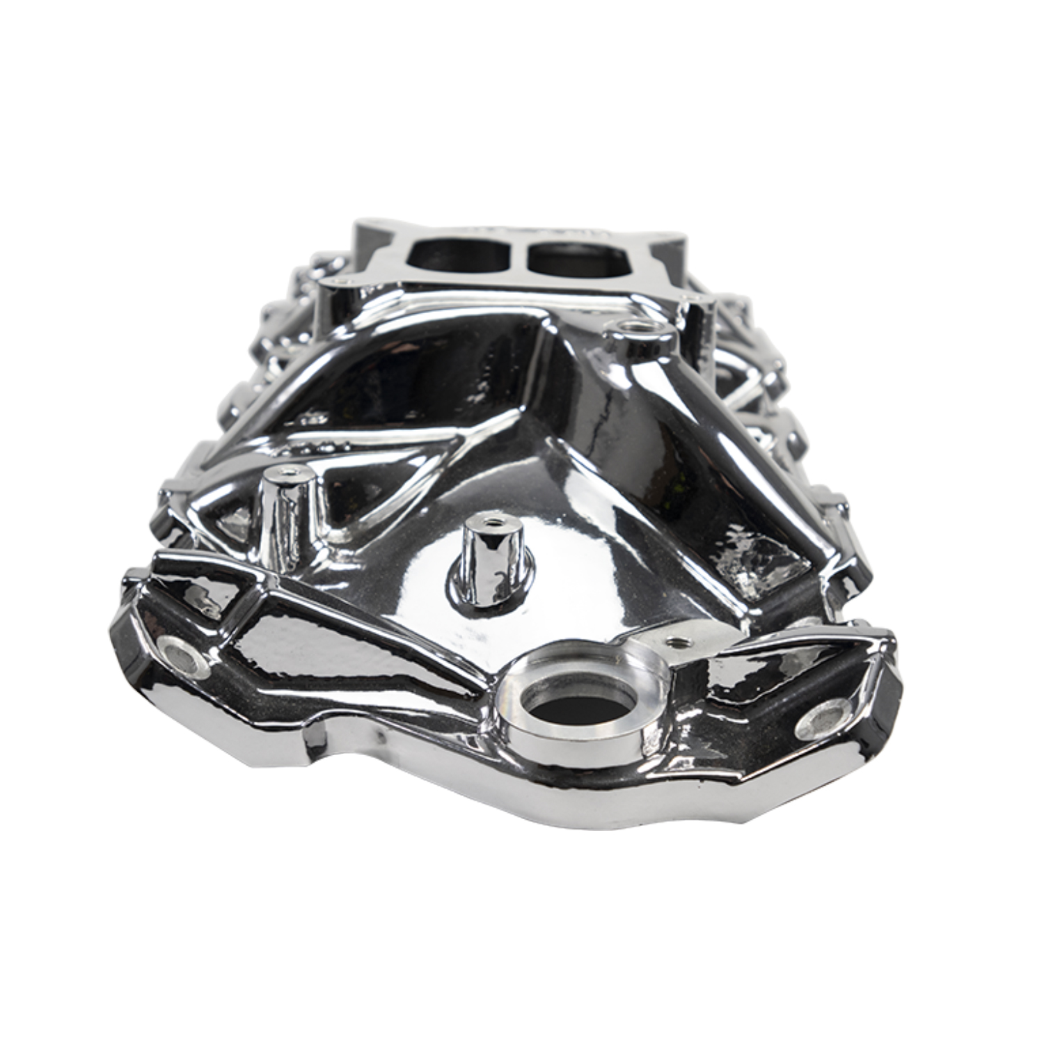 Edelbrock 2701-CP EPS Intake Manifold For 1955-86 Small-Block Chevy, Chrome Plasma Finish