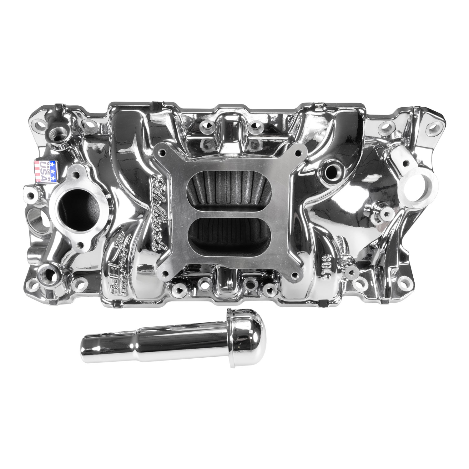 Edelbrock 2703-CP Performer EPS Intake Manifold W/Oil Fill Tube