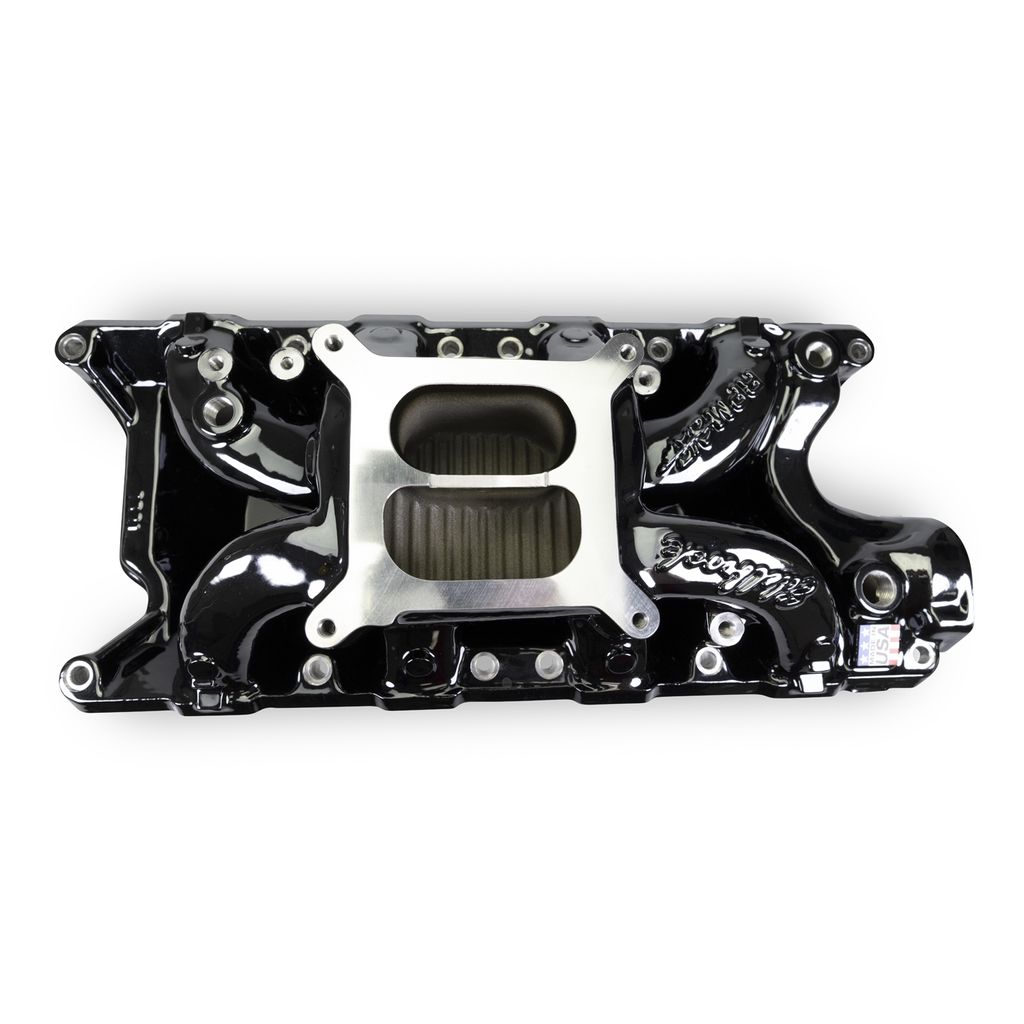 Edelbrock 7521-BP Edelbrock RPM Air-Gap #7521-BP Intake Manifold For Small-Block Ford 302-347 V8