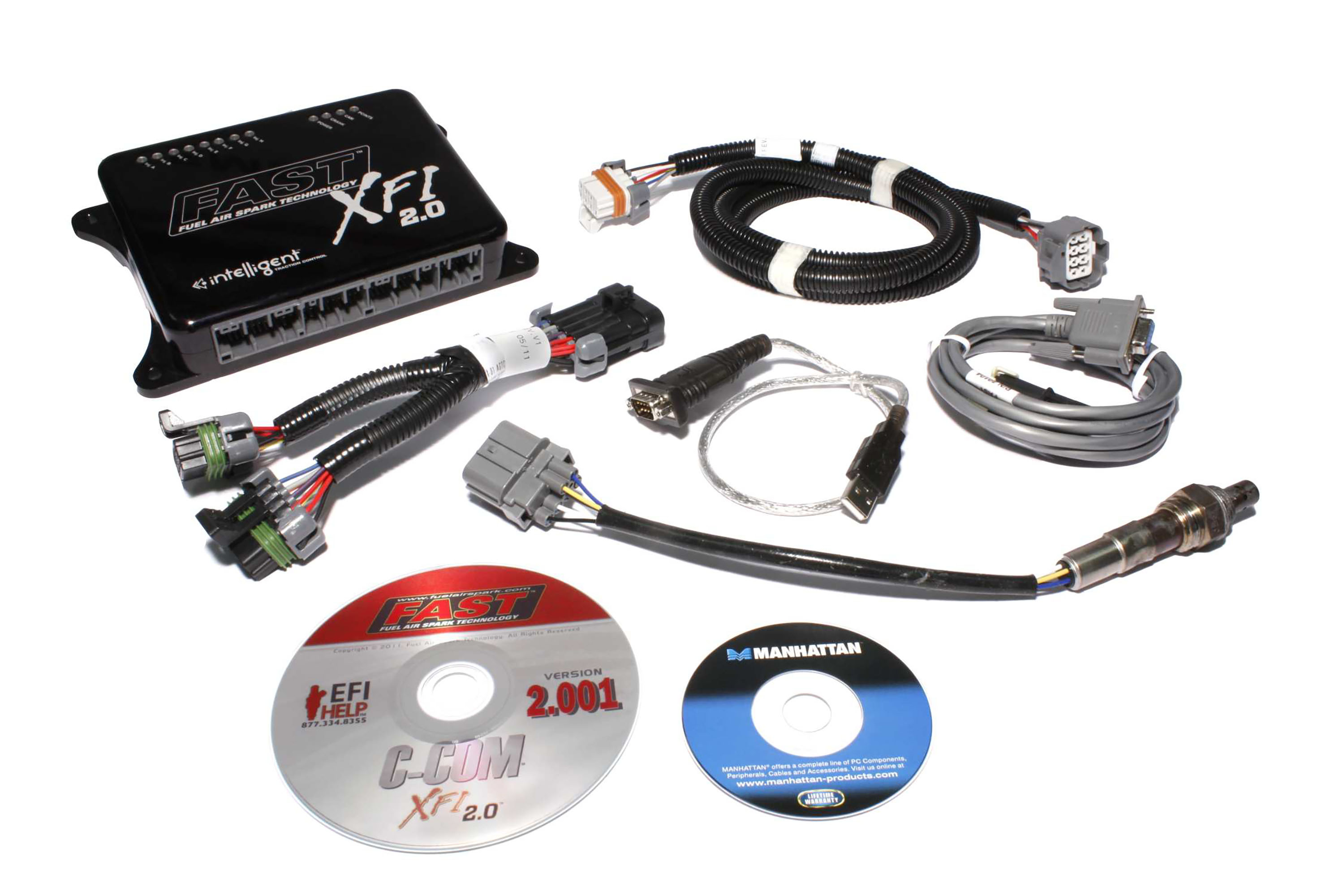 FAST 301006 XFI 2.0 ECU Kit W/ Traction Control And 16 Injector Control
