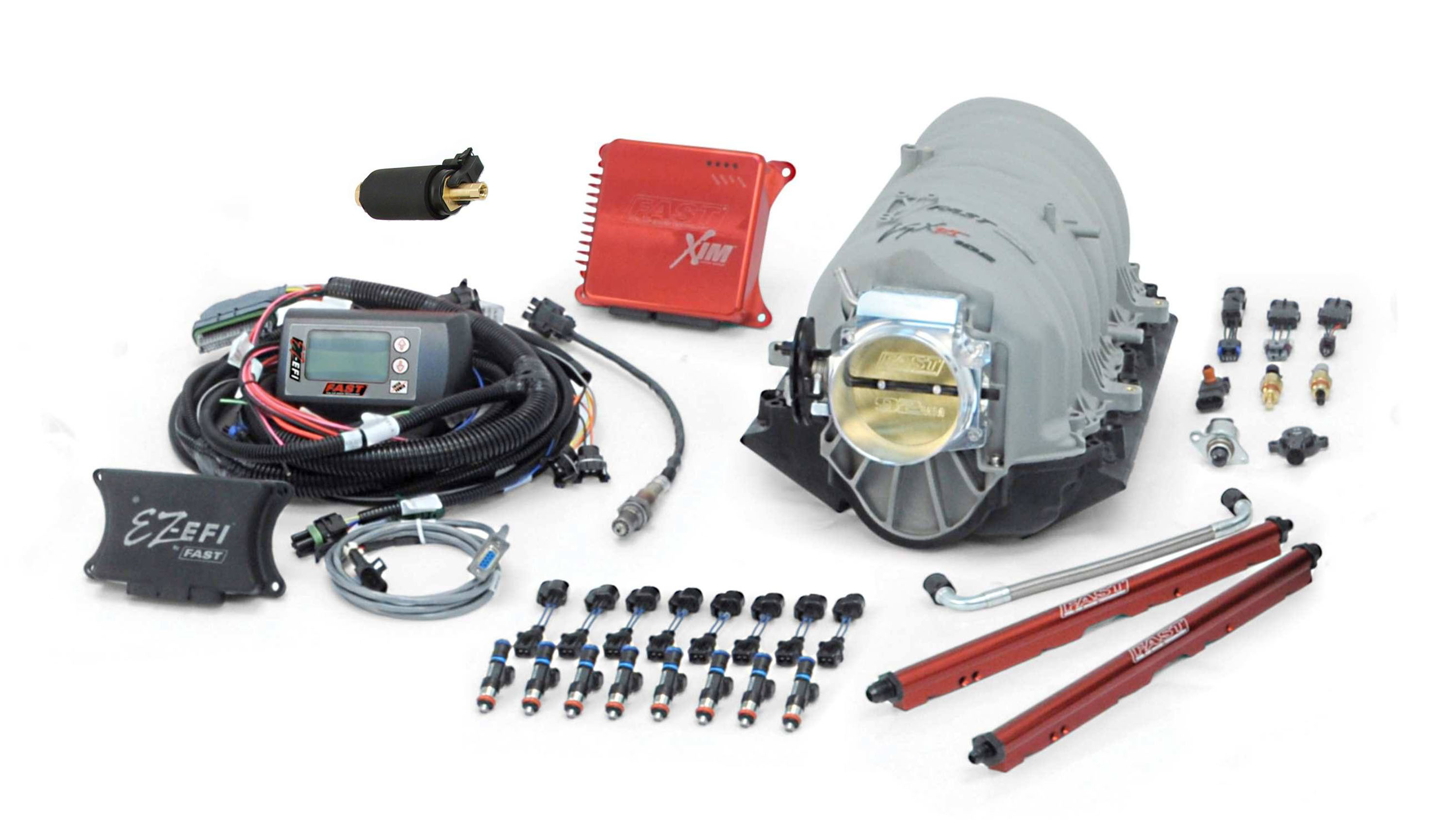FAST 302003L EZ-EFI Fuel + XIM + LSXRT Manifold + Big Mouth Throttle Body + Inline Pump Kit