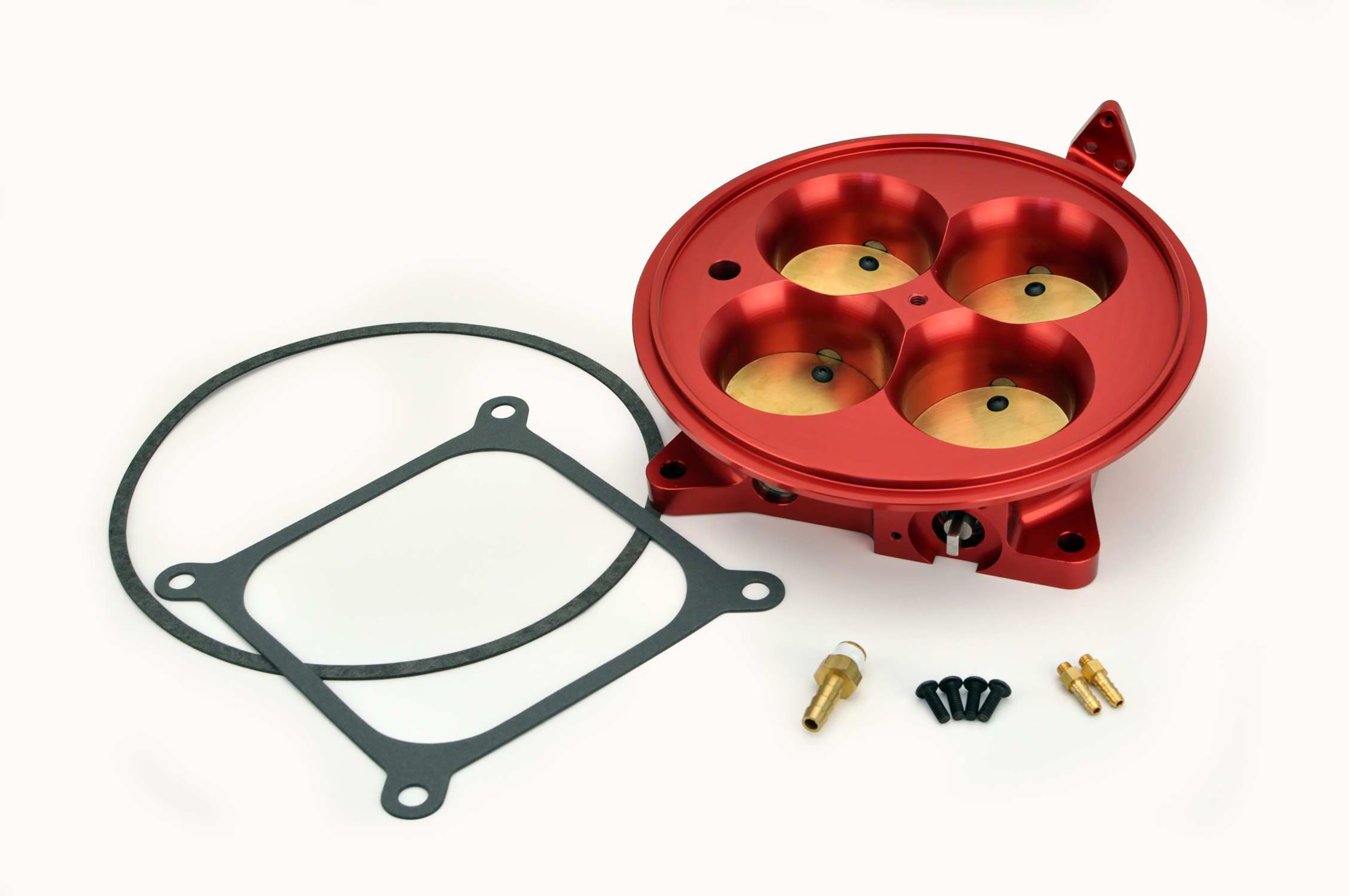 FAST 307604 Red 4500 Flange Air Only Throttle Body For Multiport Injection EFI Systems