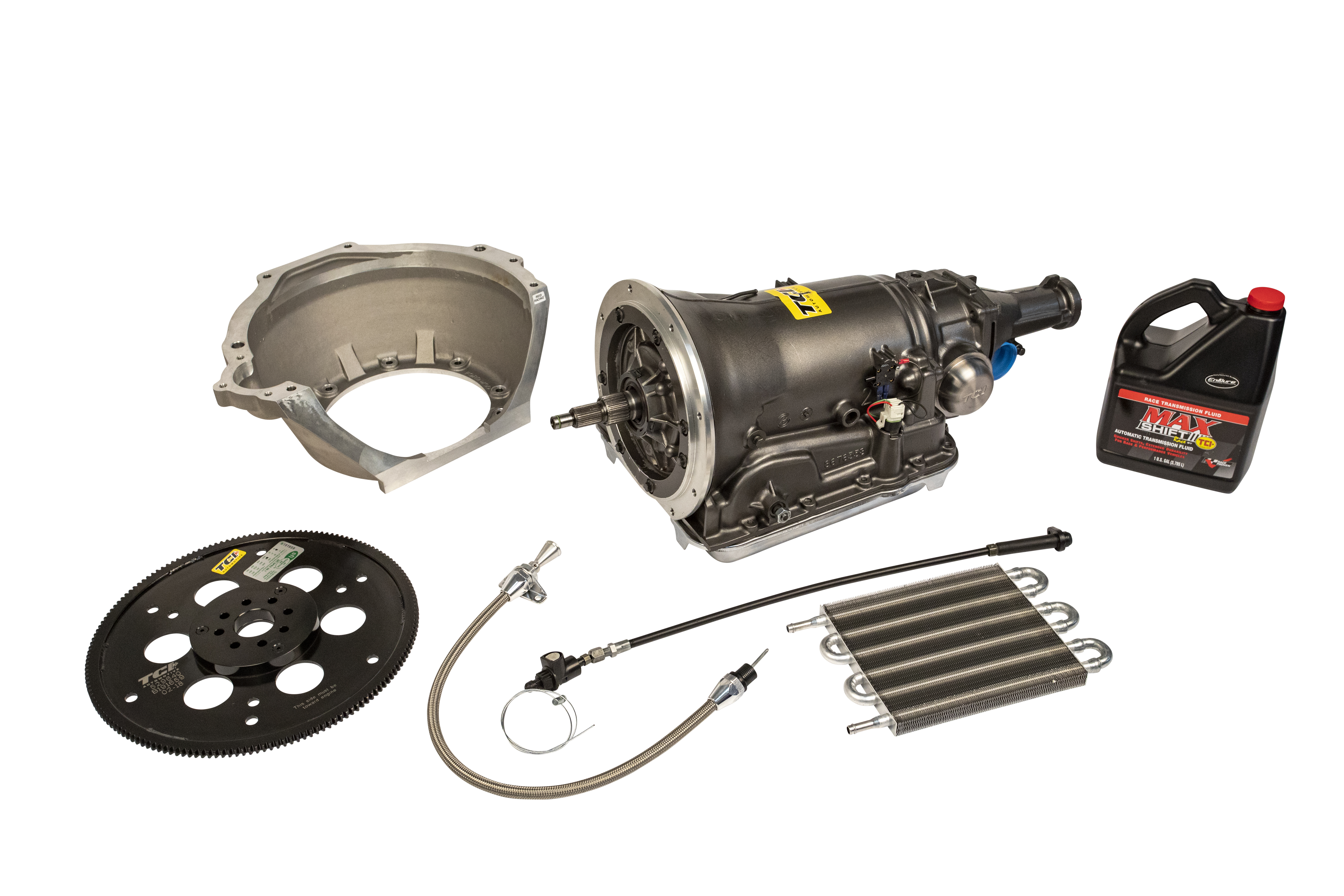 TCI Automotive 371700P3 Non-Electronic 4x Four-Speed Package For 8-Bolt Ford Modular (550 HP)
