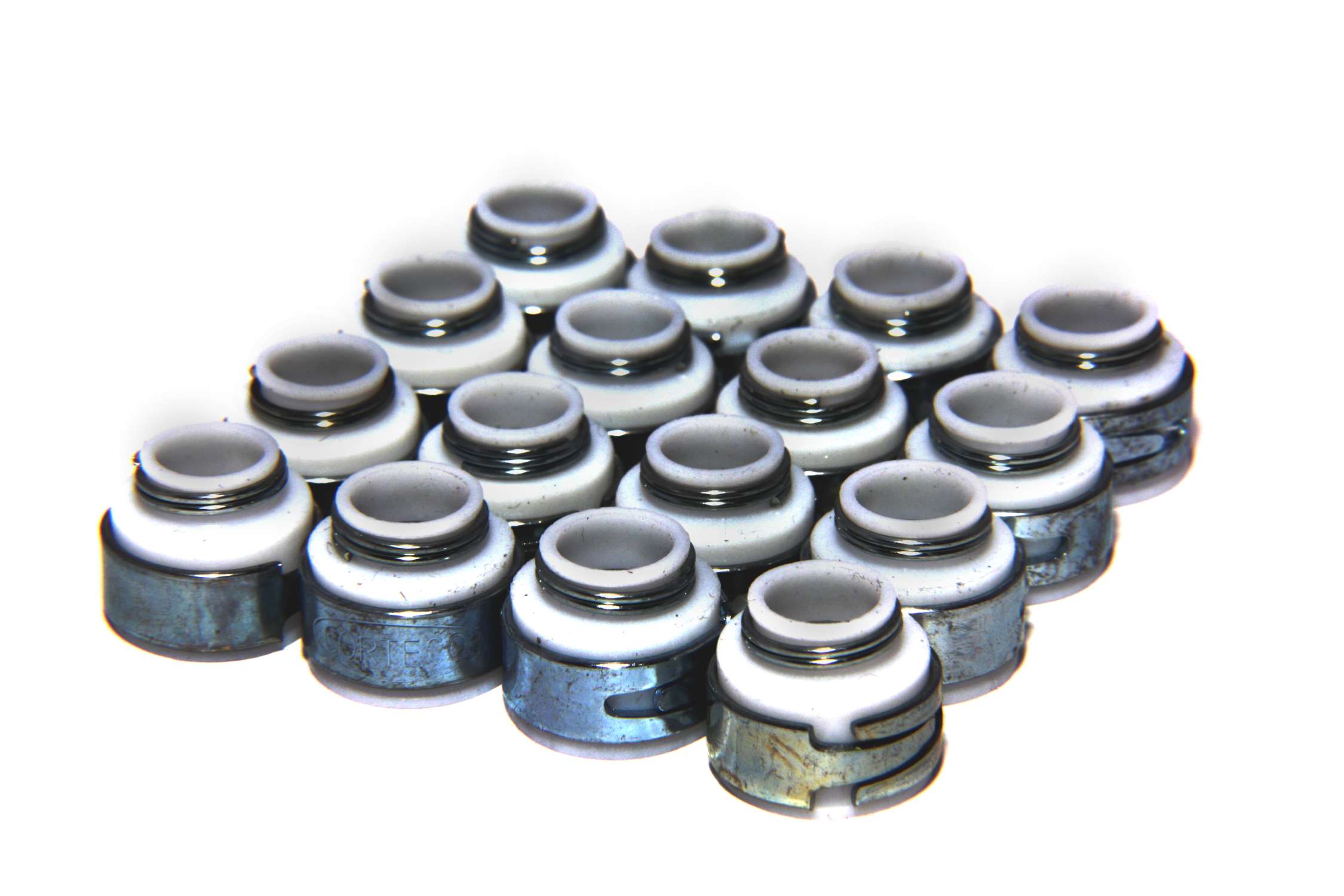 COMP Cams 500-16 Set Of 16 PTFE Valve Seals For .530\" Guide Size, 5/16\" Valve Stem