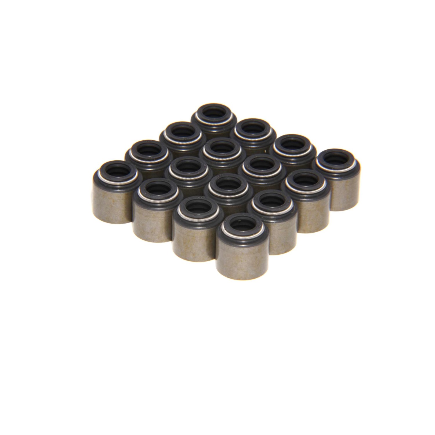 COMP Cams 511-16 Set Of 16 Steel Viton Valve Seals For .500\" Guide Size, 8mm Valve Stem