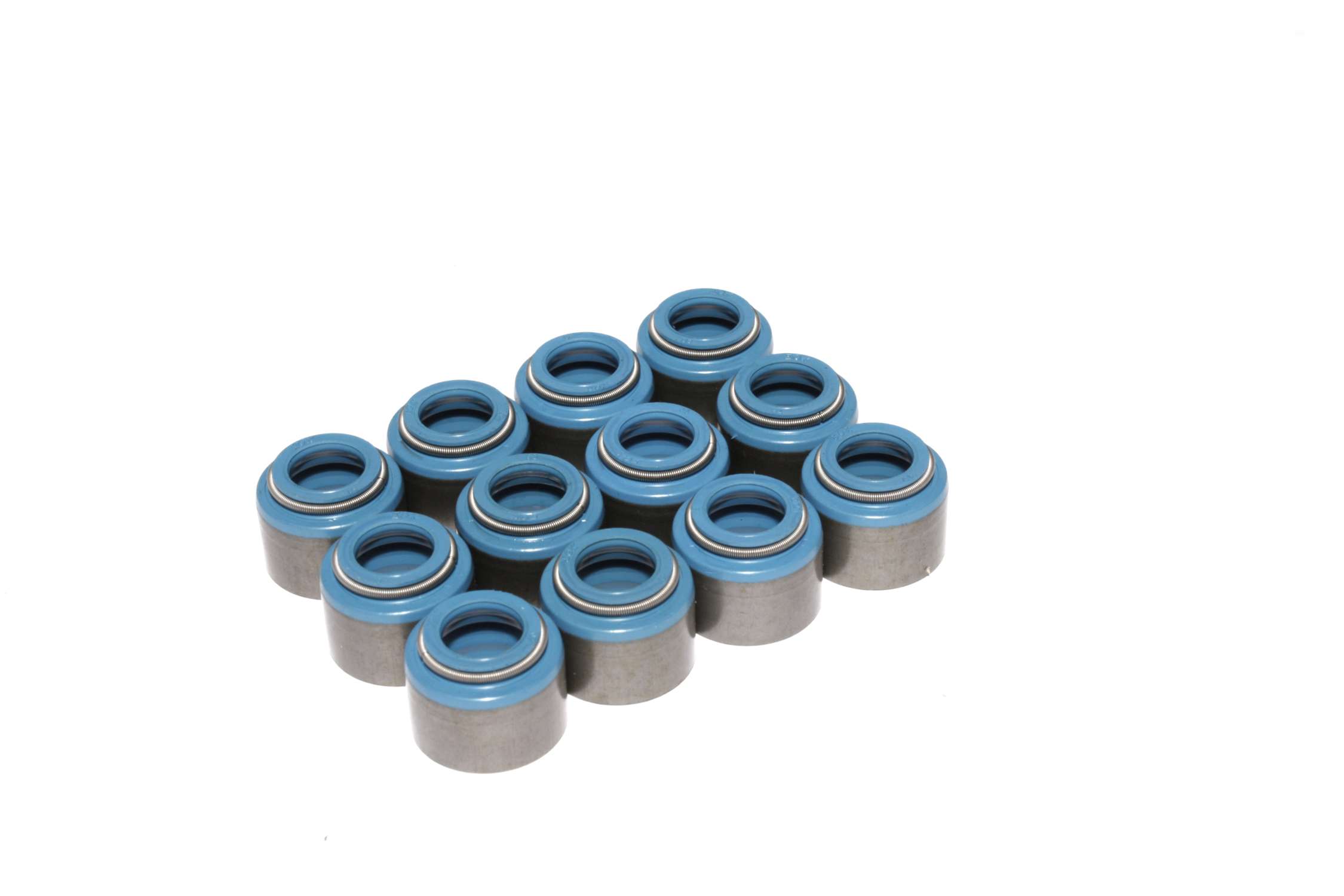 COMP Cams 514-12 Set Of 12 Metal Viton Valve Seals For .500\" Guide Size, 3/8 Valve Stem