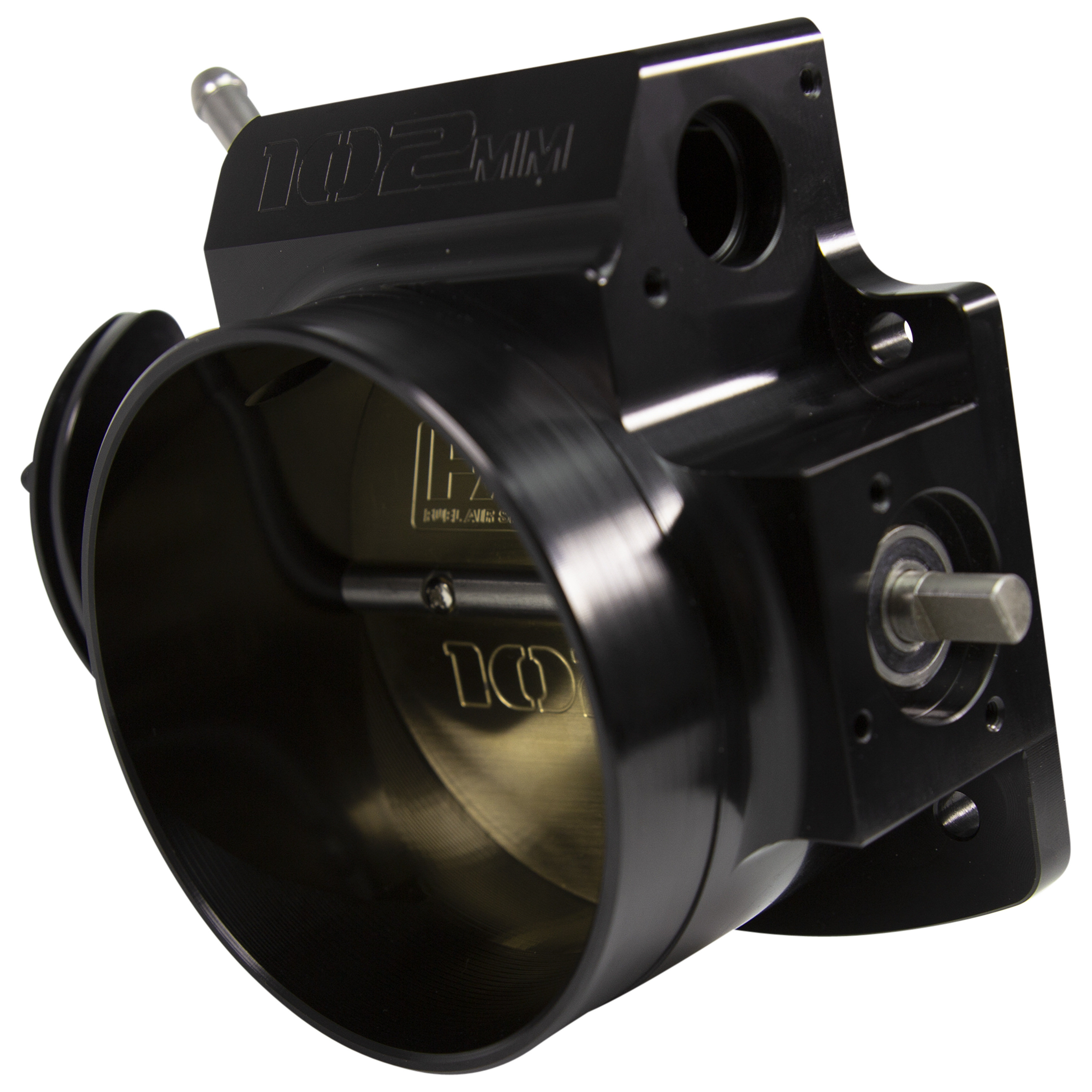FAST 54106 Black Big Mouth Billet 102mm Big Mouth Throttle Body For GM LS W/o Sensors