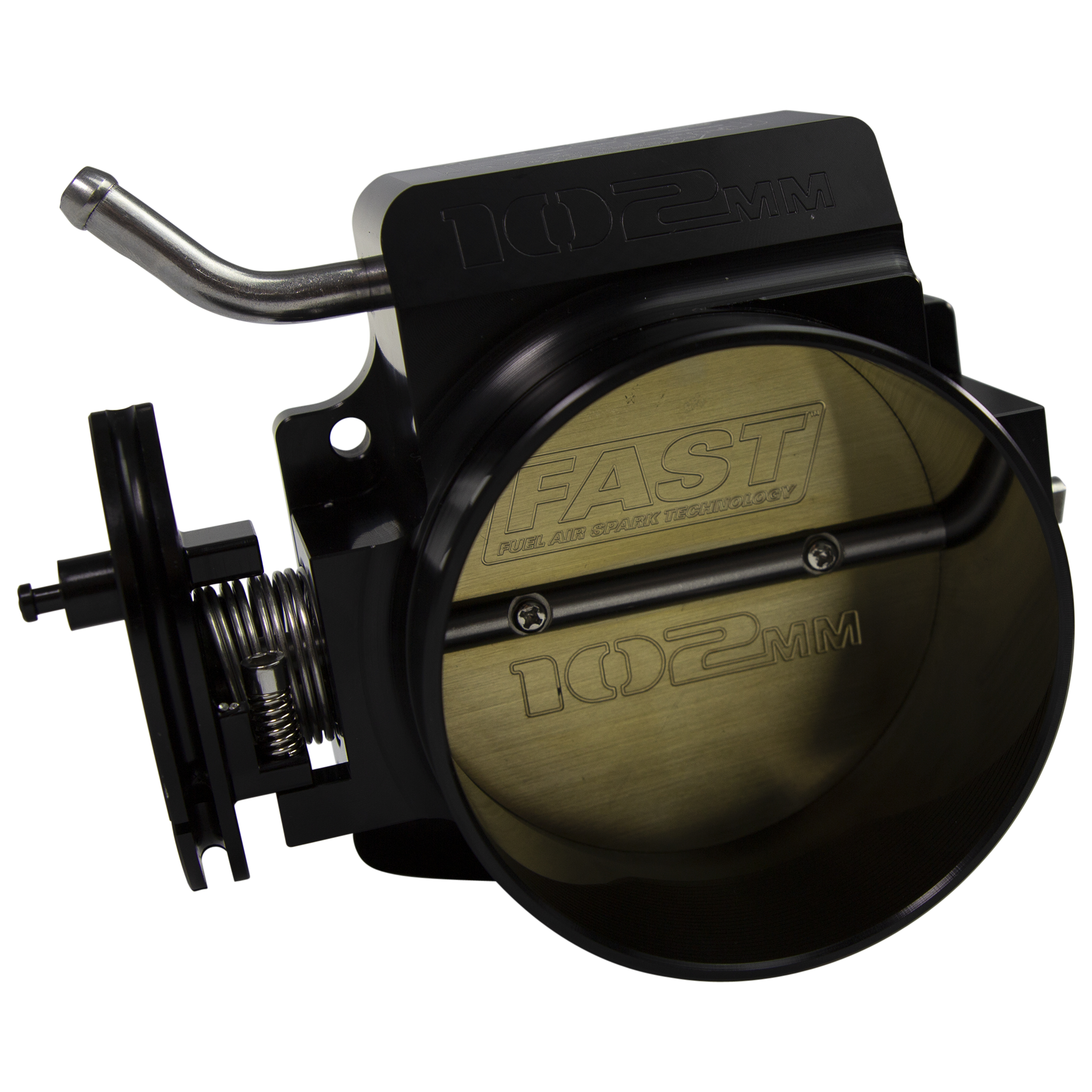 FAST 54106 Black Big Mouth Billet 102mm Big Mouth Throttle Body For GM LS W/o Sensors