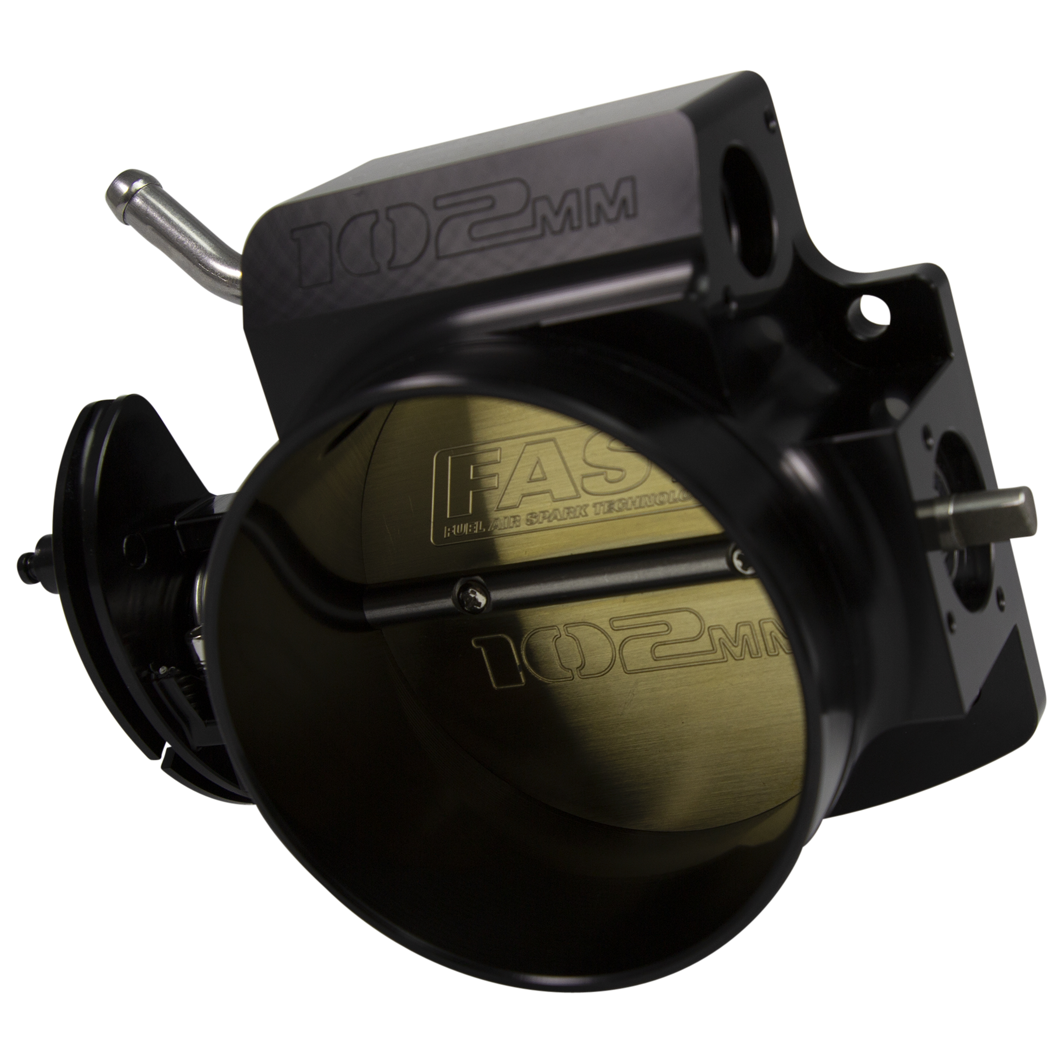 FAST 54106 Black Big Mouth Billet 102mm Big Mouth Throttle Body For GM LS W/o Sensors