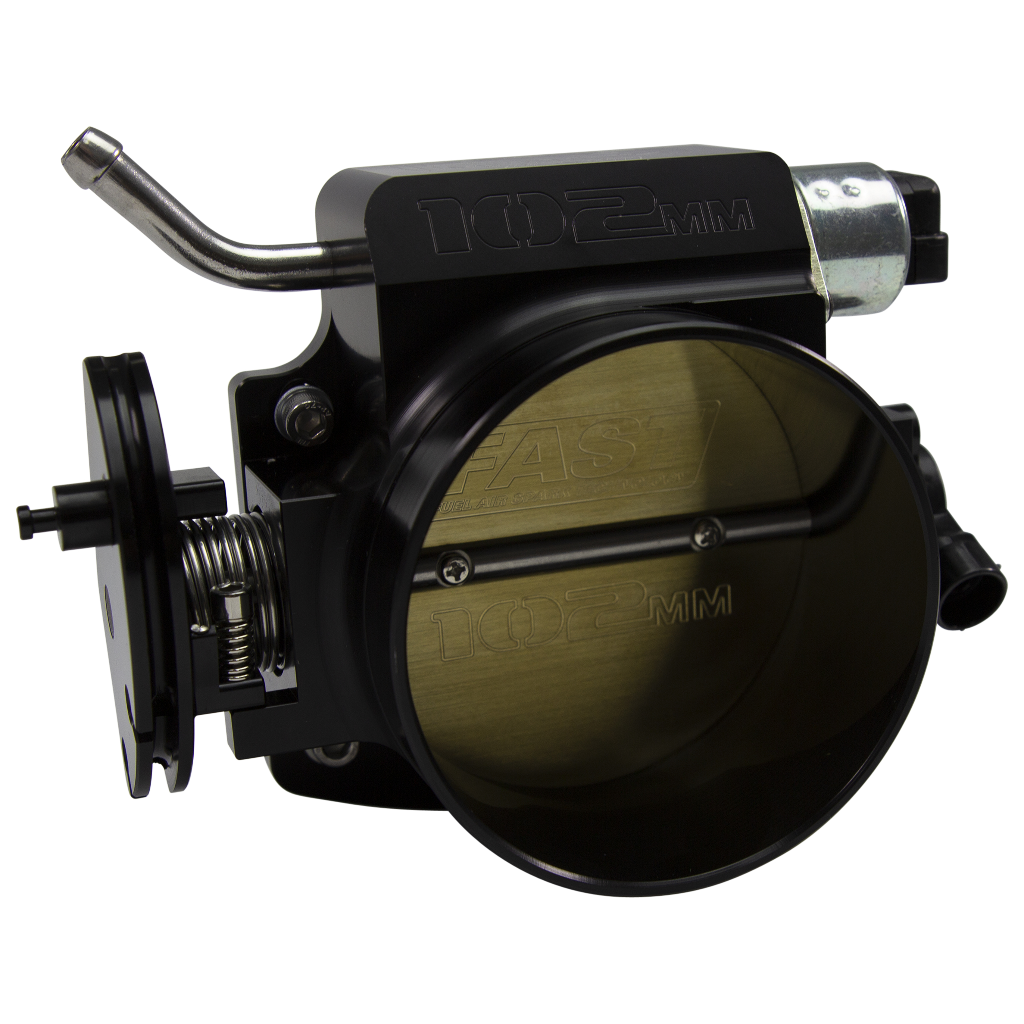 FAST 54107 Black Big Mouth Billet 102mm Big Mouth Throttle Body For GM LS W/ TPS And IAC
