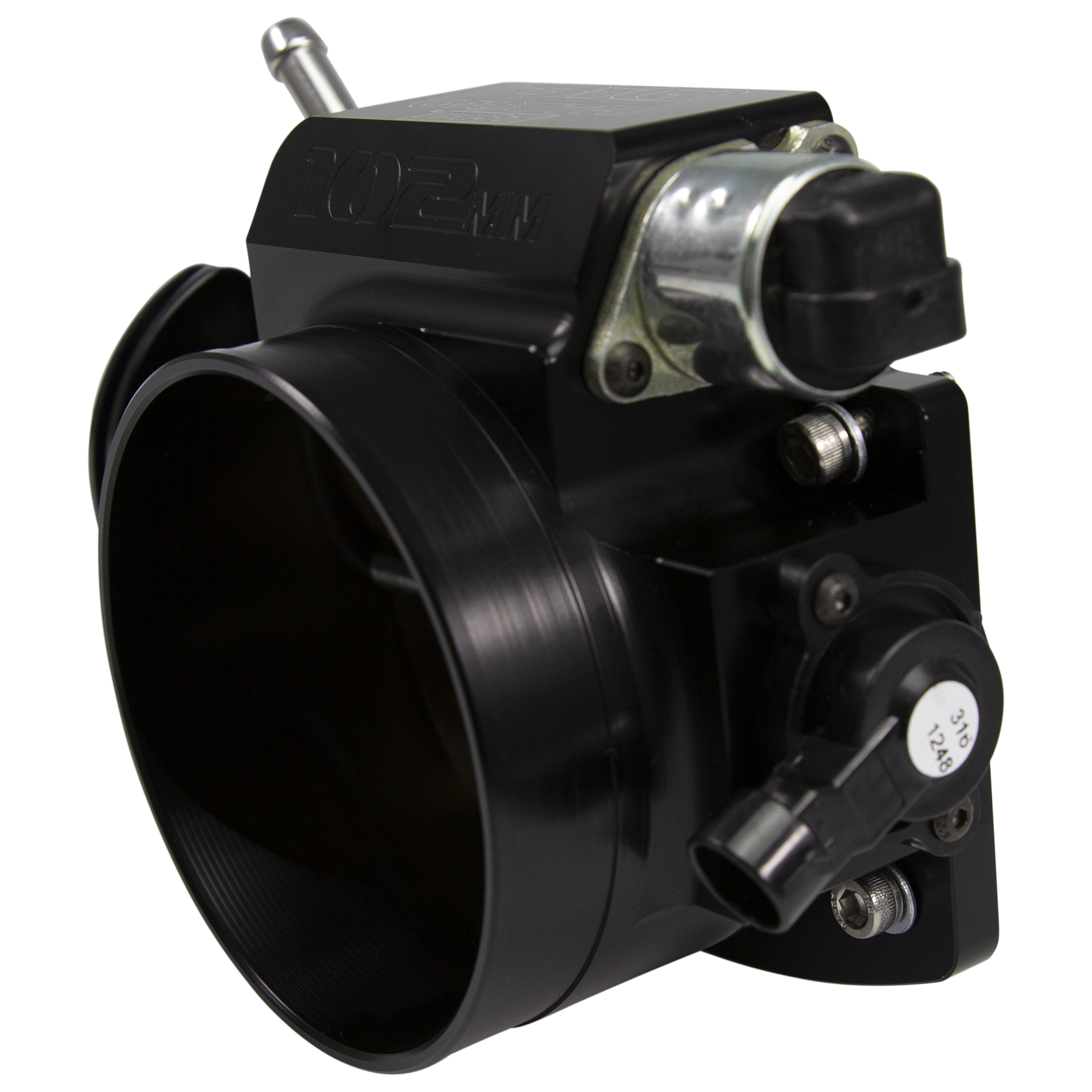 FAST 54107 Black Big Mouth Billet 102mm Big Mouth Throttle Body For GM LS W/ TPS And IAC