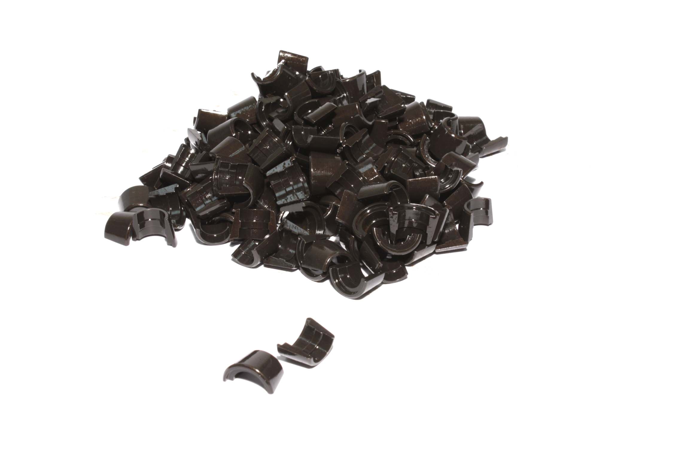 COMP Cams 609-100 Set Of 100 - 10 Degree, 3/8\" Single Groove Locks W/ Recess -.050\" Height