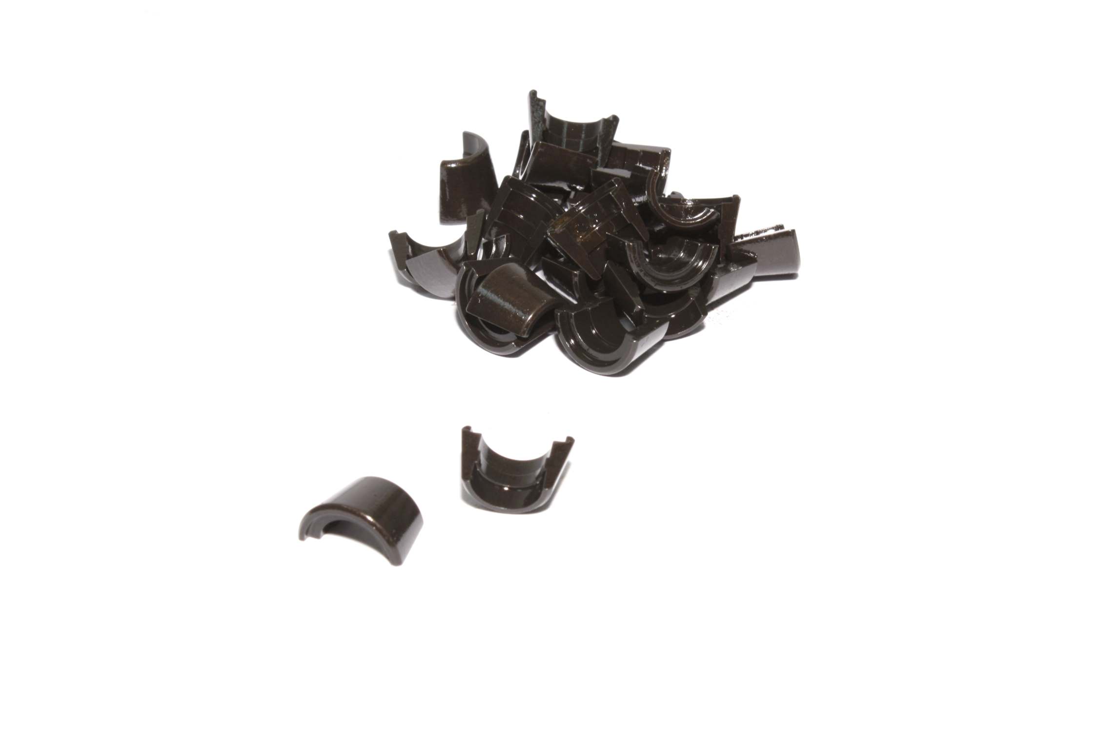 COMP Cams 630-12 Set Of 12 - 10 Degree 11/32 Single Groove Locks W/ Lash Cap Recess -.050\" Height