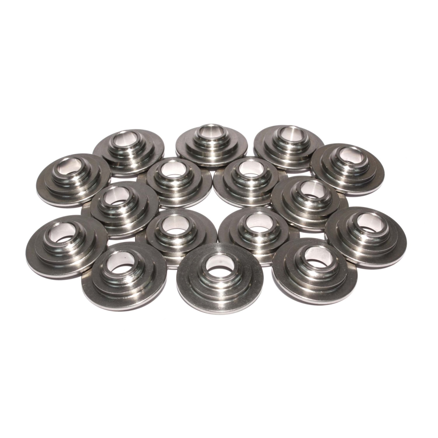 7 Titanium Retainer Set Of 16 GM GEN III W/ 8mm Valve W/ 1.430-1.460 OD Spring