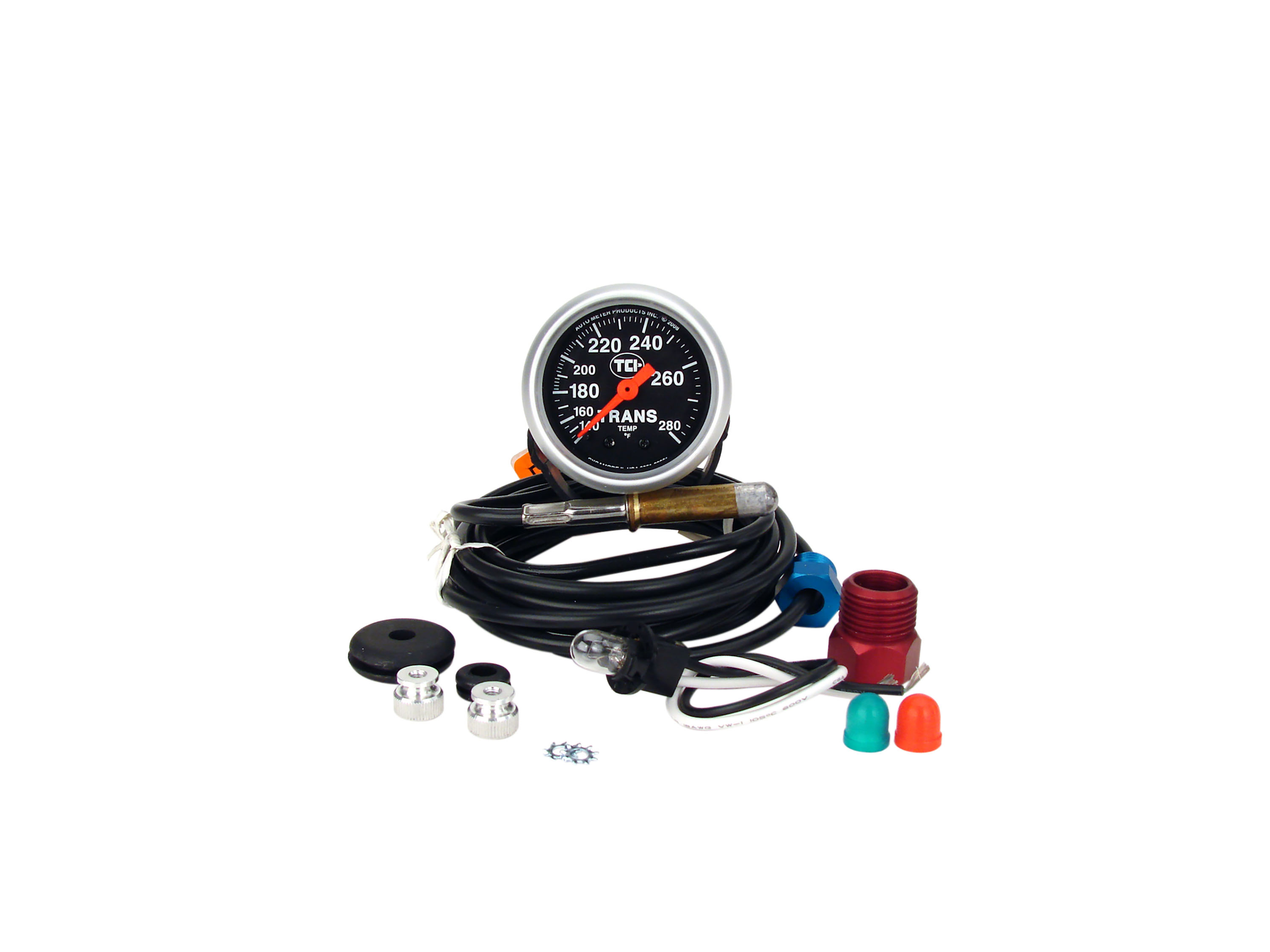 Black 2 1/16 Transmission Temperature Gauge.